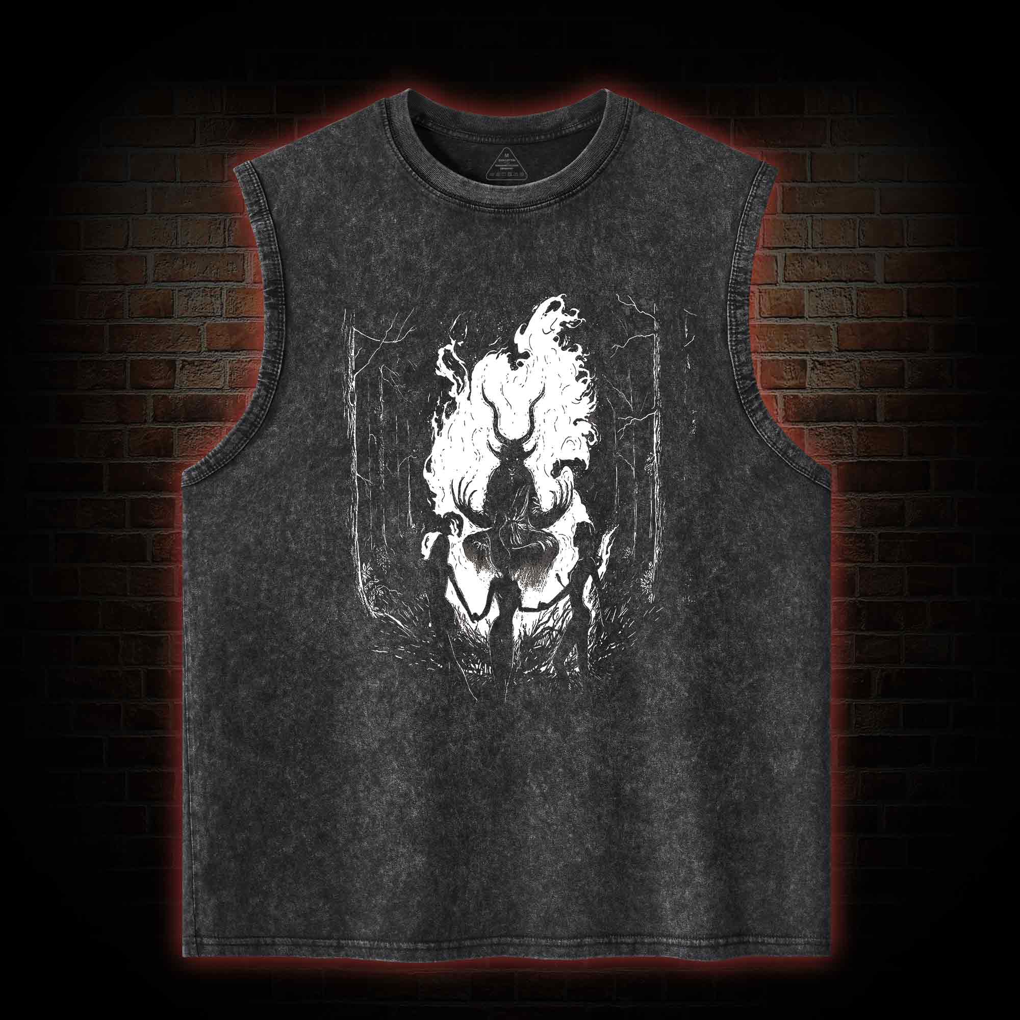 Baphomet Washed Tank Top