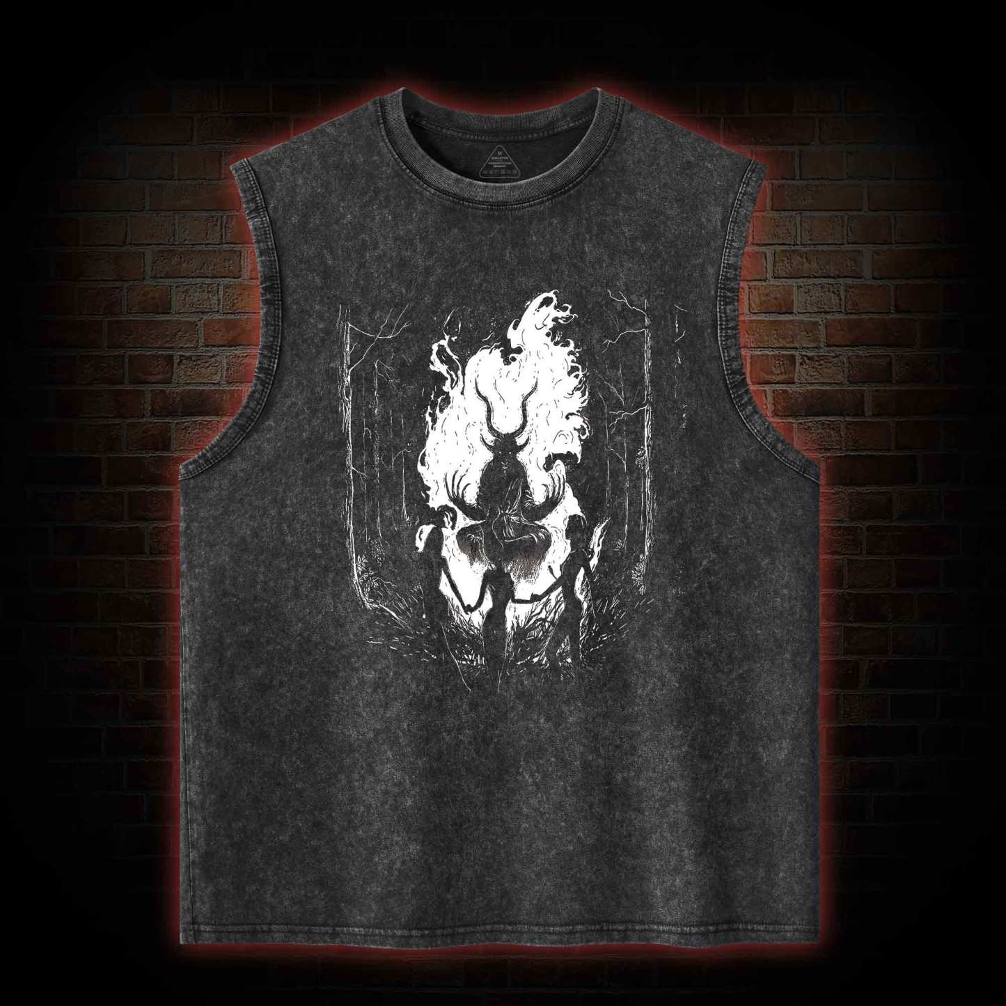 Baphomet Washed Tank Top