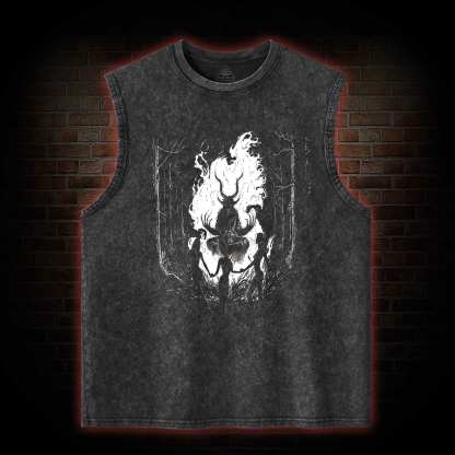 Baphomet Washed Tank Top