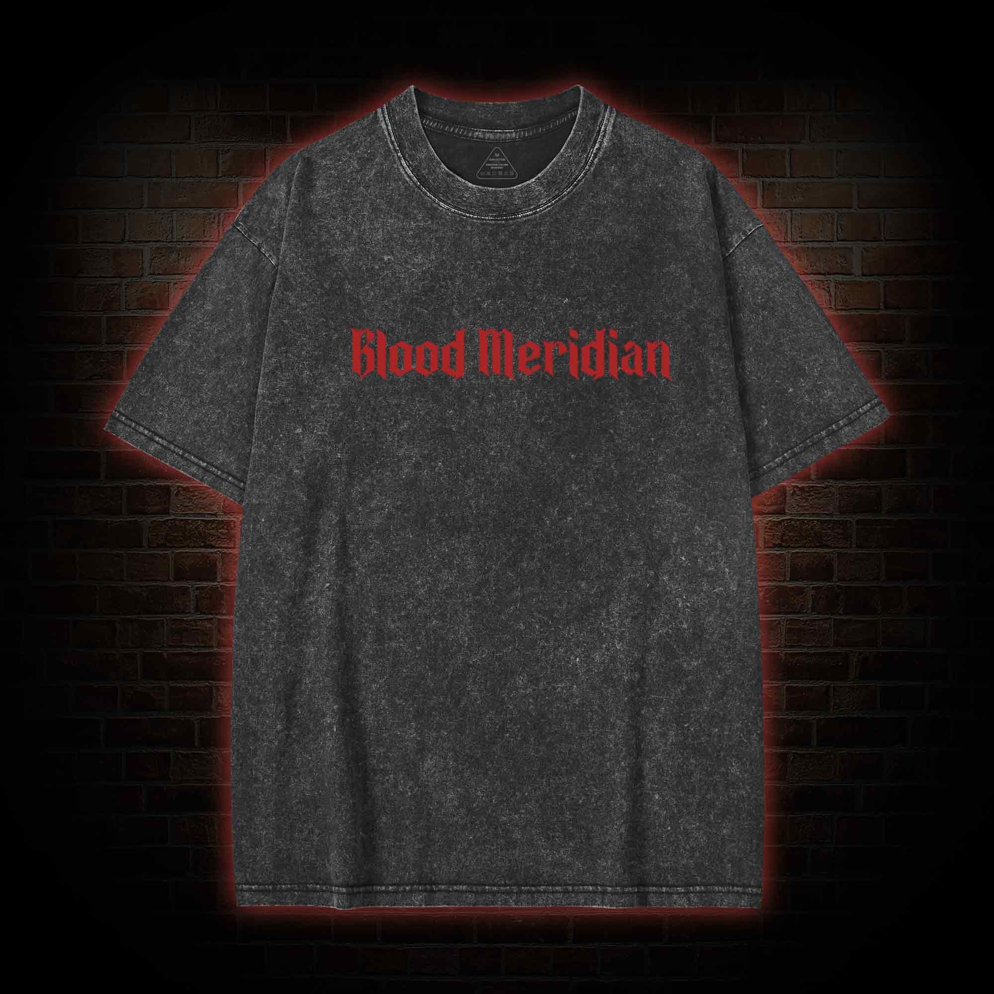 Blood Meridian Vintage Back Print Washed T-shirt