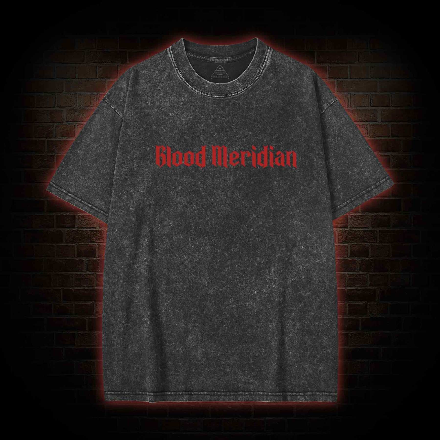 Blood Meridian Vintage Back Print Washed T-shirt