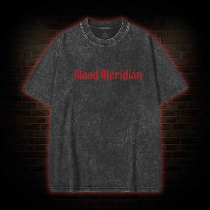 Blood Meridian Vintage Back Print Washed T-shirt
