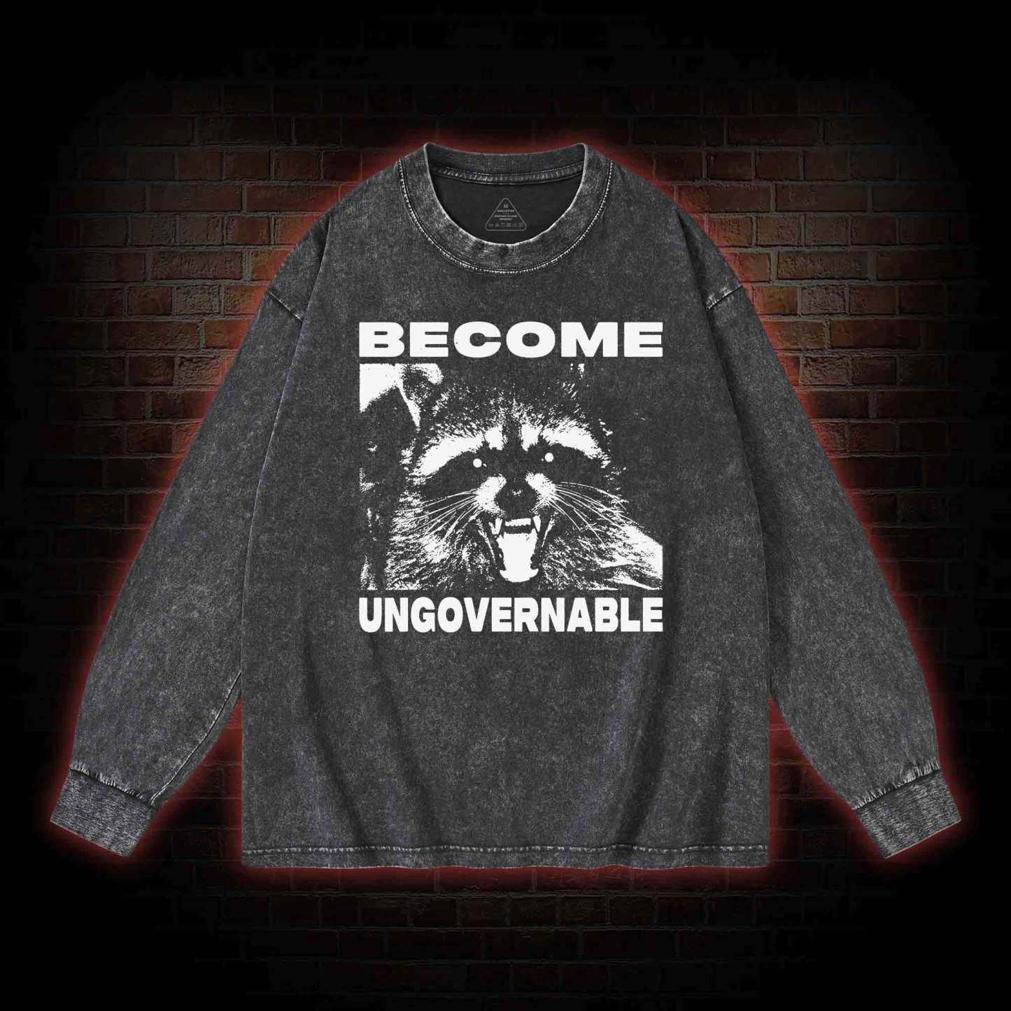 Become Ungovernable Washed Long-Sleeve T-shirt