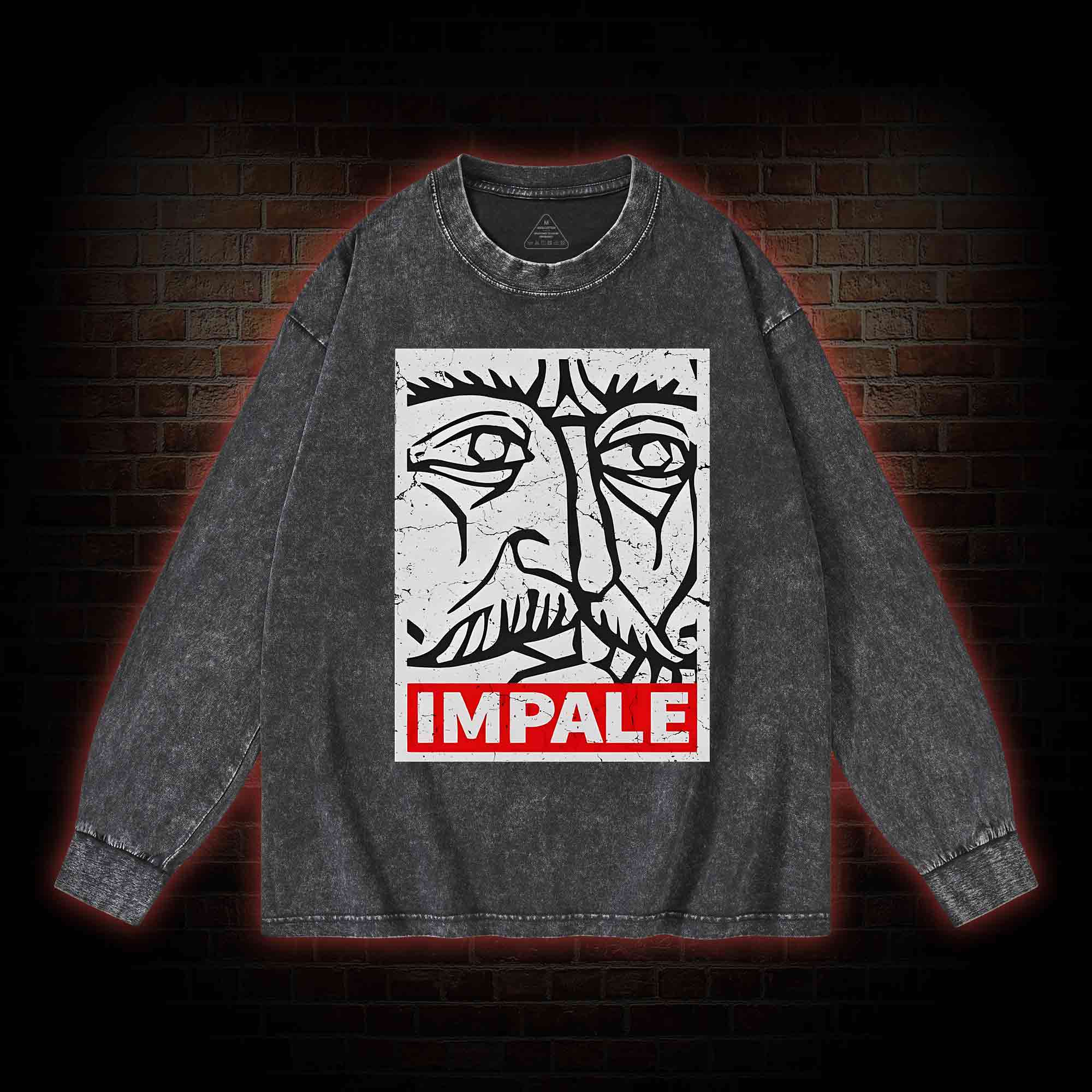 Impale Washed Long-Sleeve T-shirt