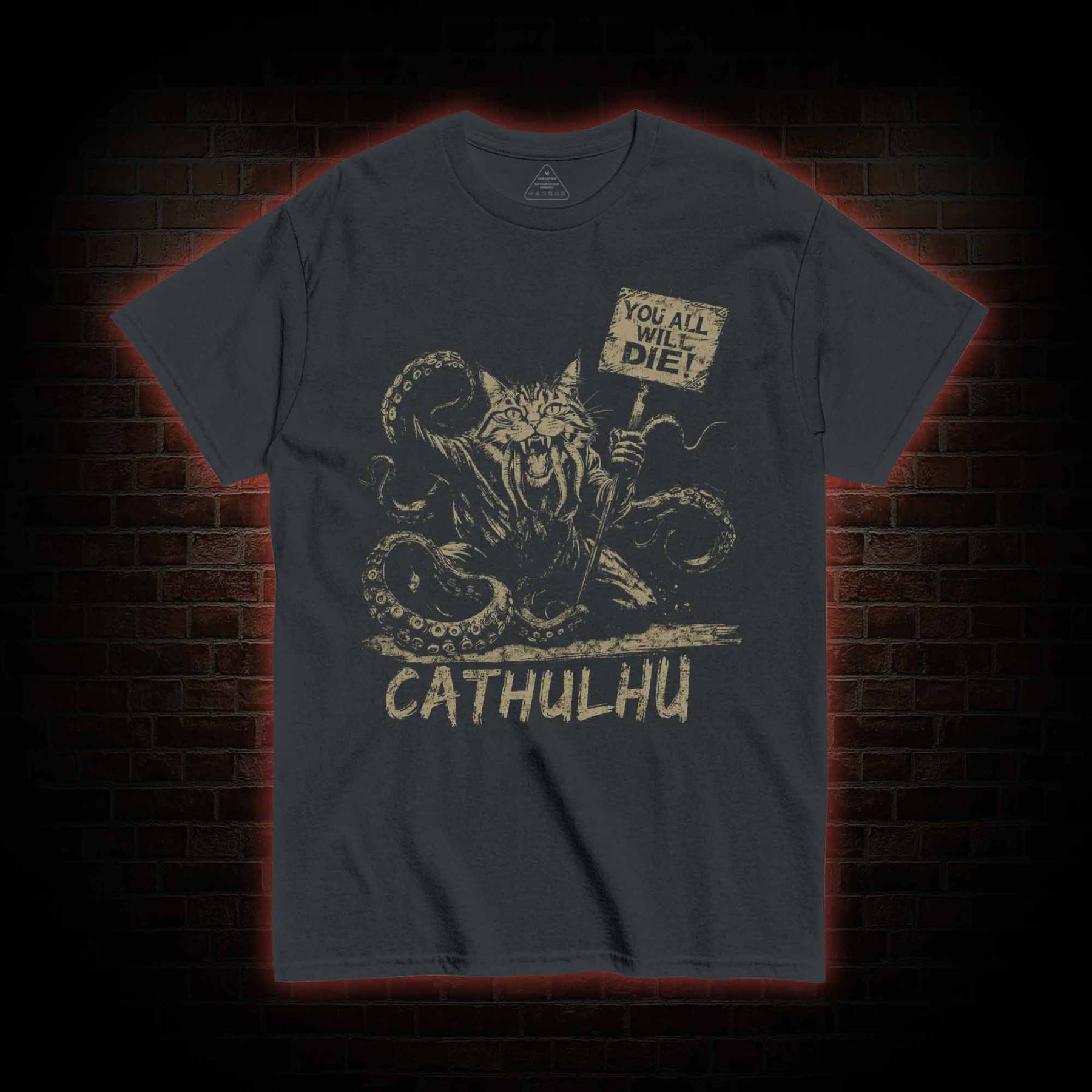 Cathulhu Retro T-shirt 