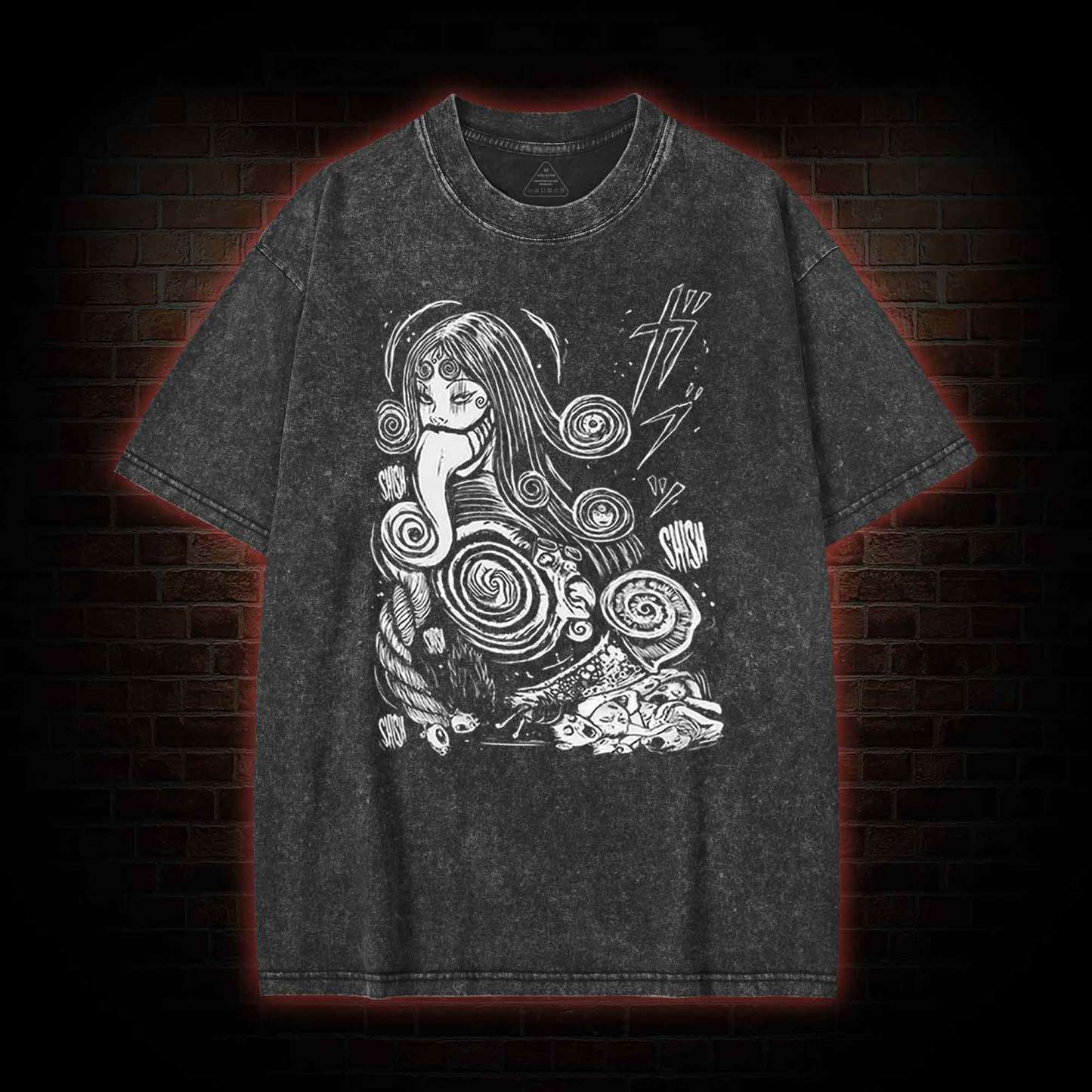 Spiral Girl Washed T-shirt