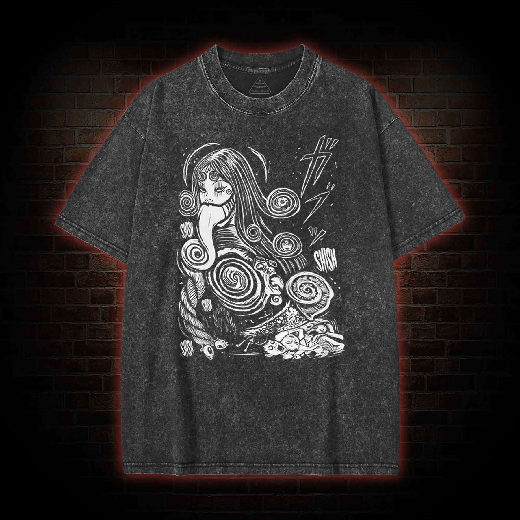 Spiral Girl Washed T-shirt