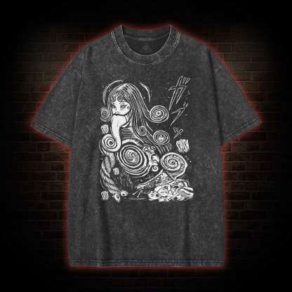 Spiral Girl Washed T-shirt