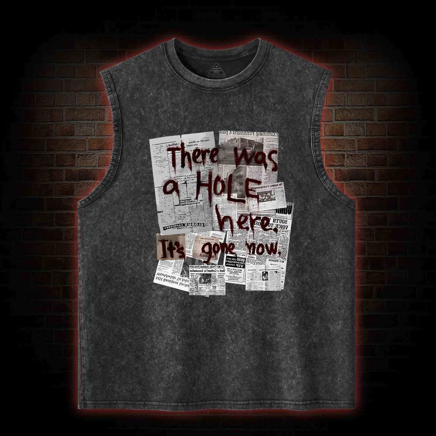 There Was a Hole Washed Tank Top