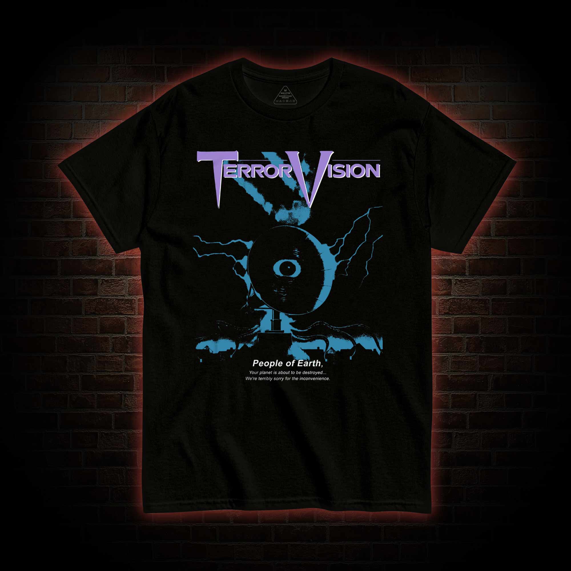 Satellite Dish Alien Terror T-shirt