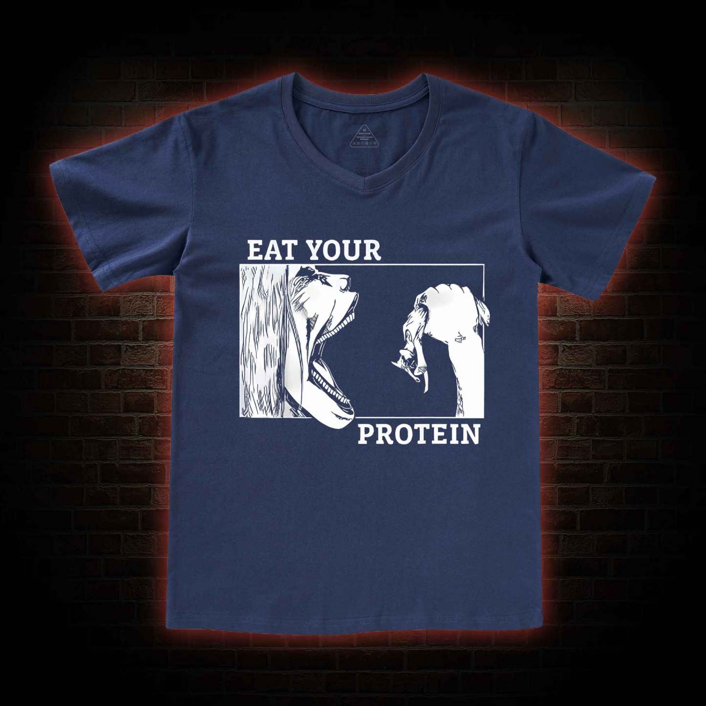 Eat Your Protein V-Neck Classic T-Shirt