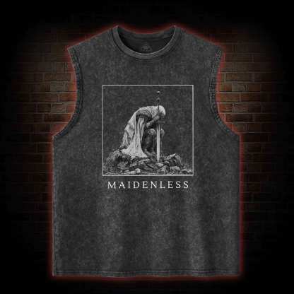 Maidenless Washed Tank Top