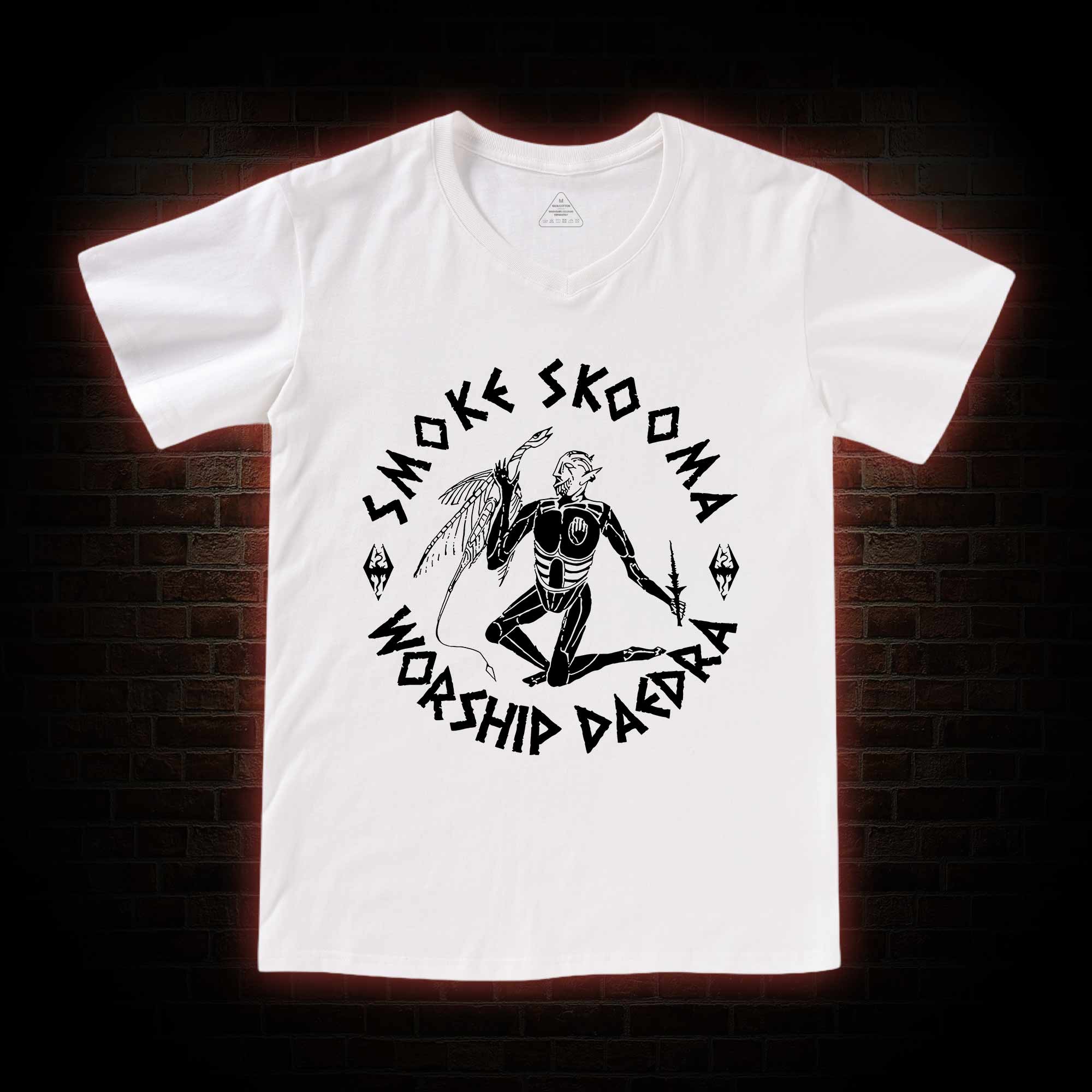 Smoke Skooma Worship Daedra V-Neck Classic T-Shirt