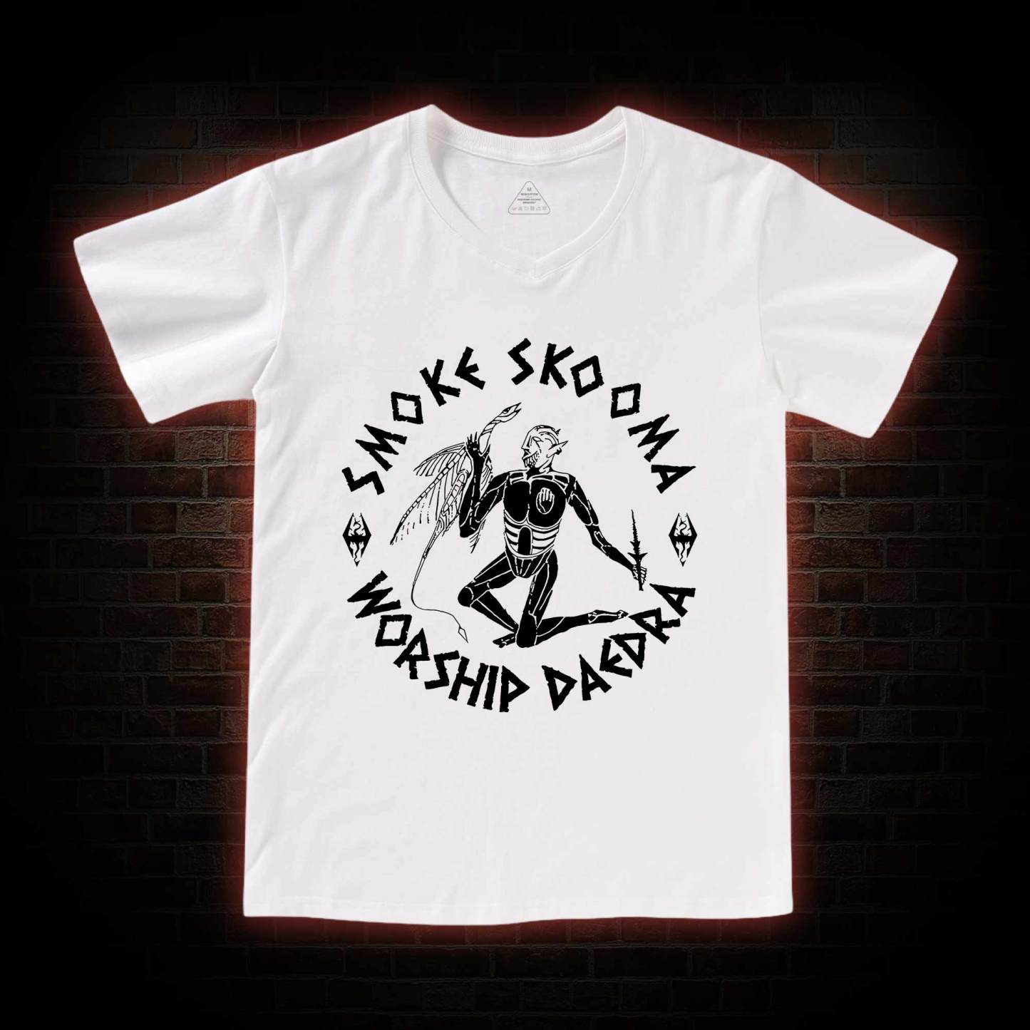 Smoke Skooma Worship Daedra V-Neck Classic T-Shirt