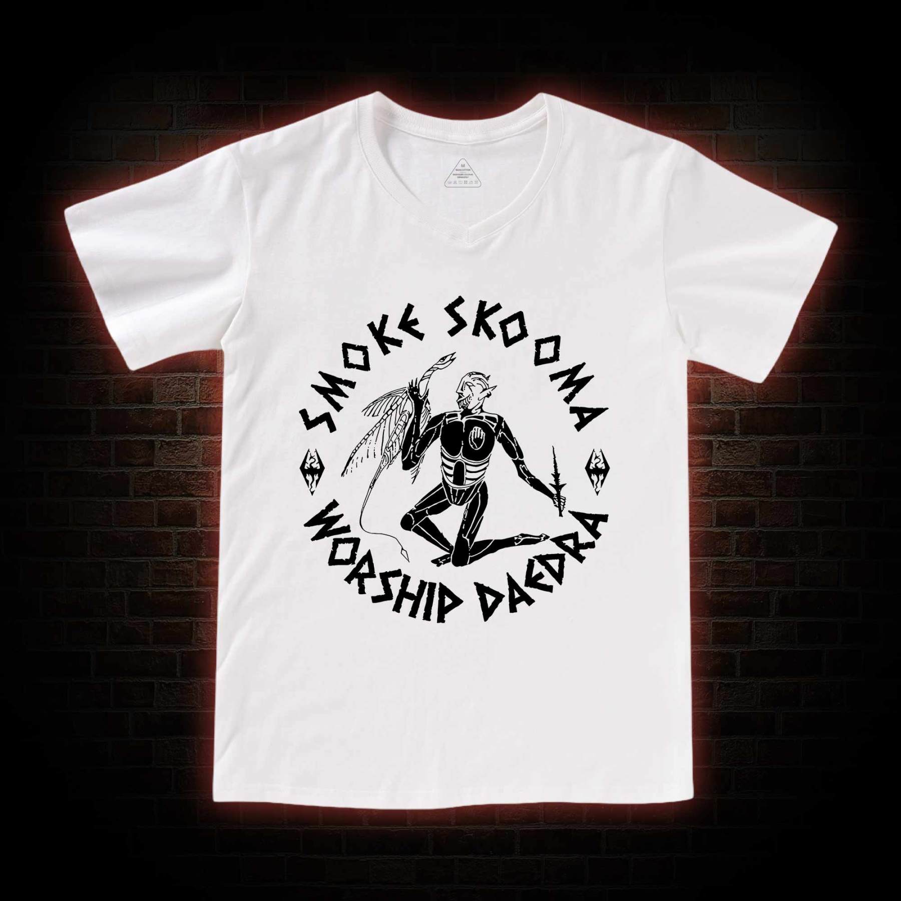 Smoke Skooma Worship Daedra V-Neck Classic T-Shirt