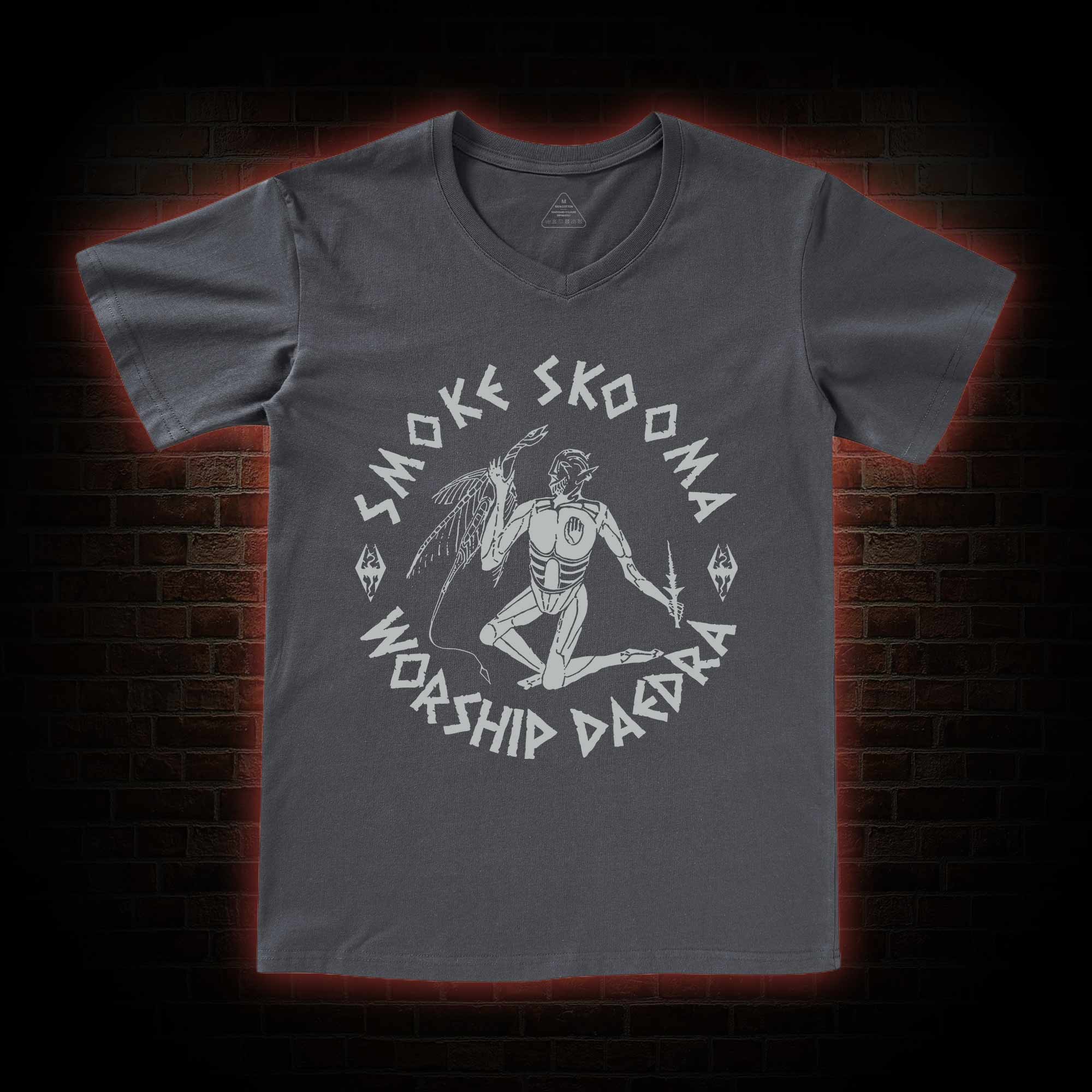 Smoke Skooma Worship Daedra V-Neck Classic T-Shirt