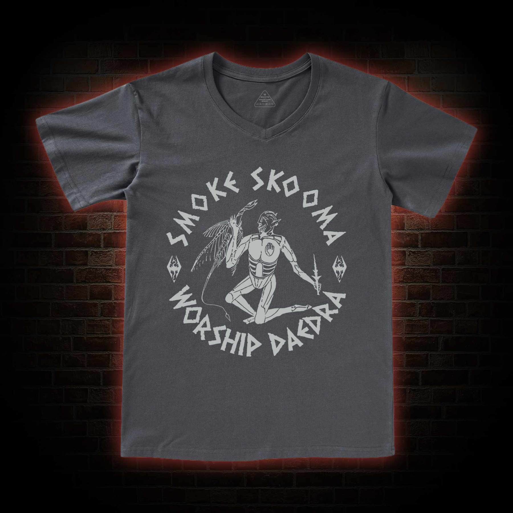 Smoke Skooma Worship Daedra V-Neck Classic T-Shirt