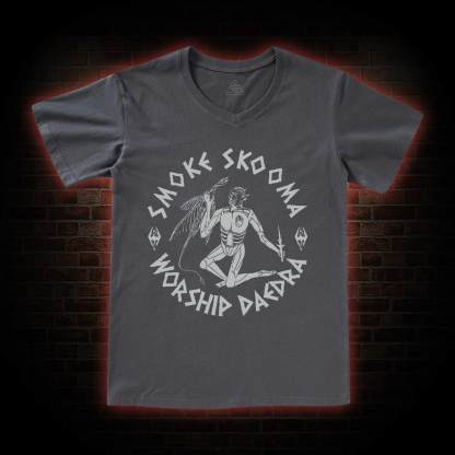 Smoke Skooma Worship Daedra V-Neck Classic T-Shirt