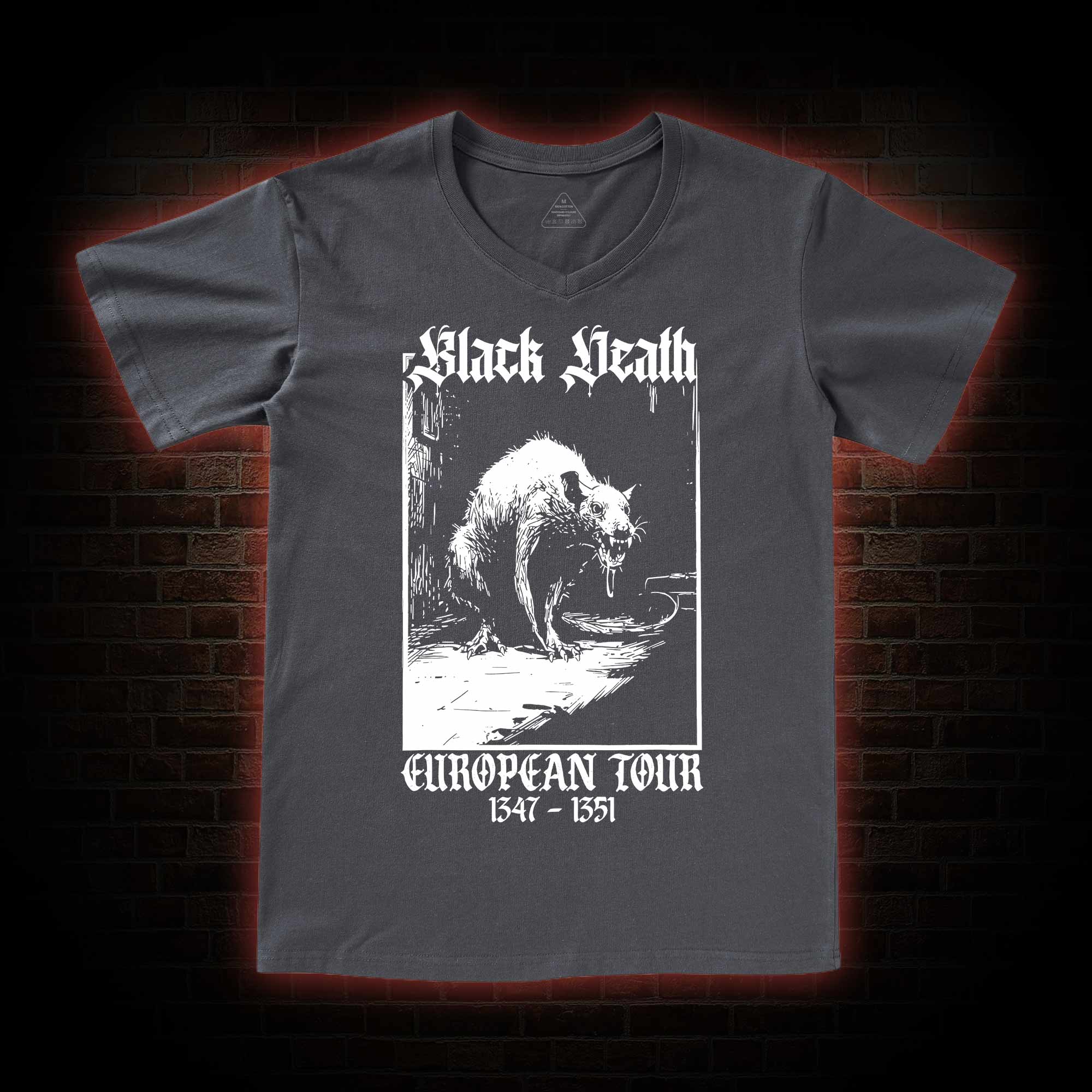 Black Death European Tour  V-Neck Classic T-Shirt