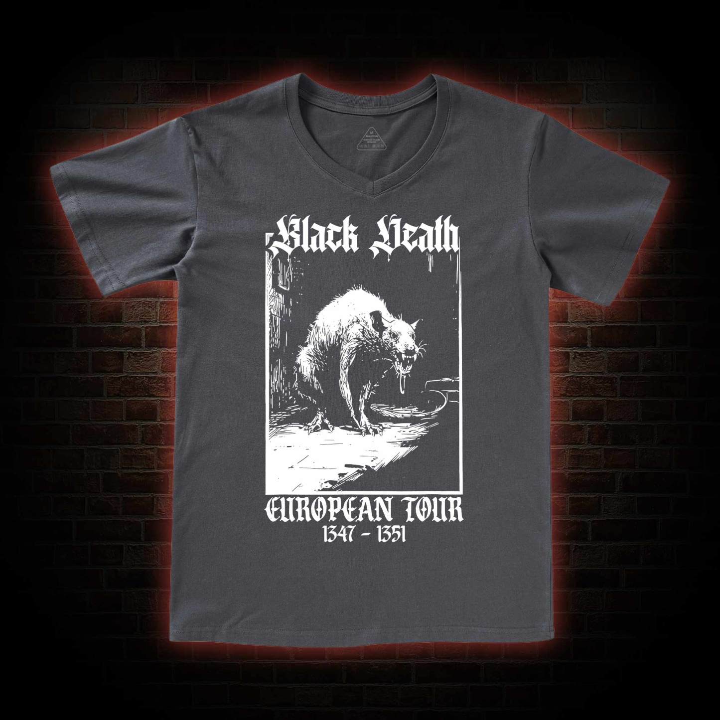 Black Death European Tour  V-Neck Classic T-Shirt