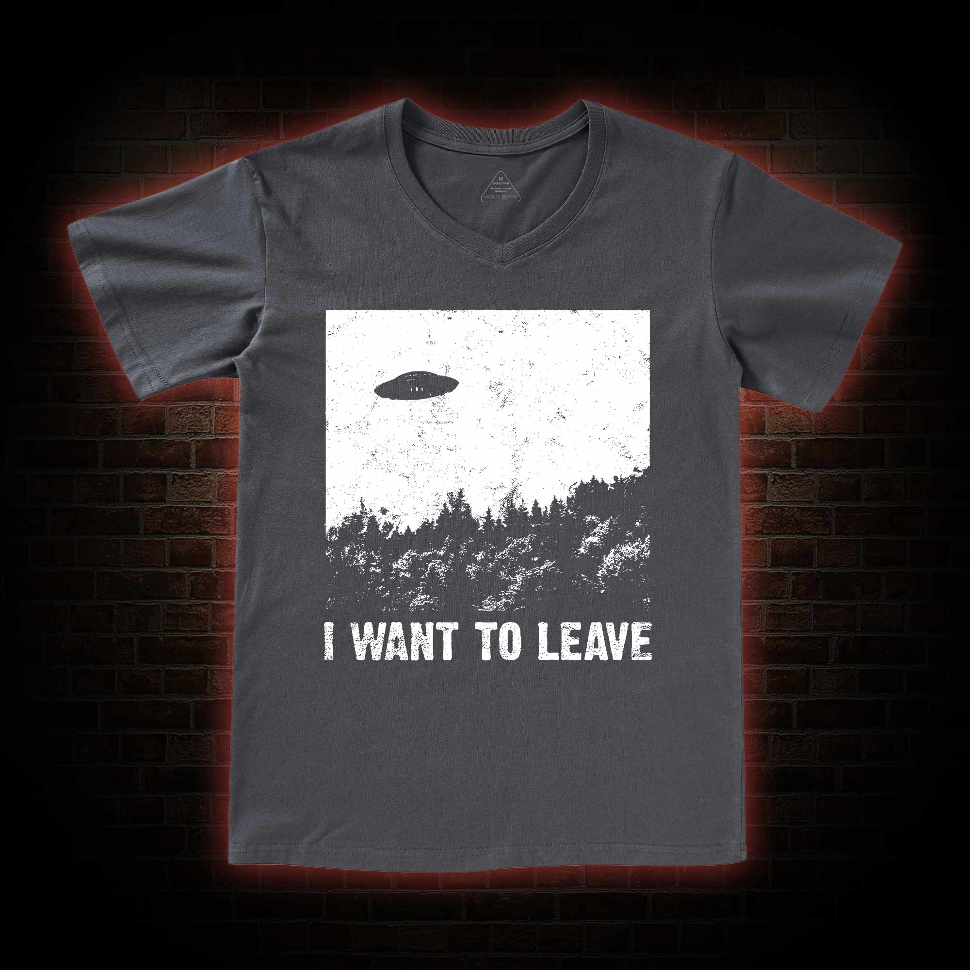 I Want To Leave  V-Neck Classic T-Shirt
