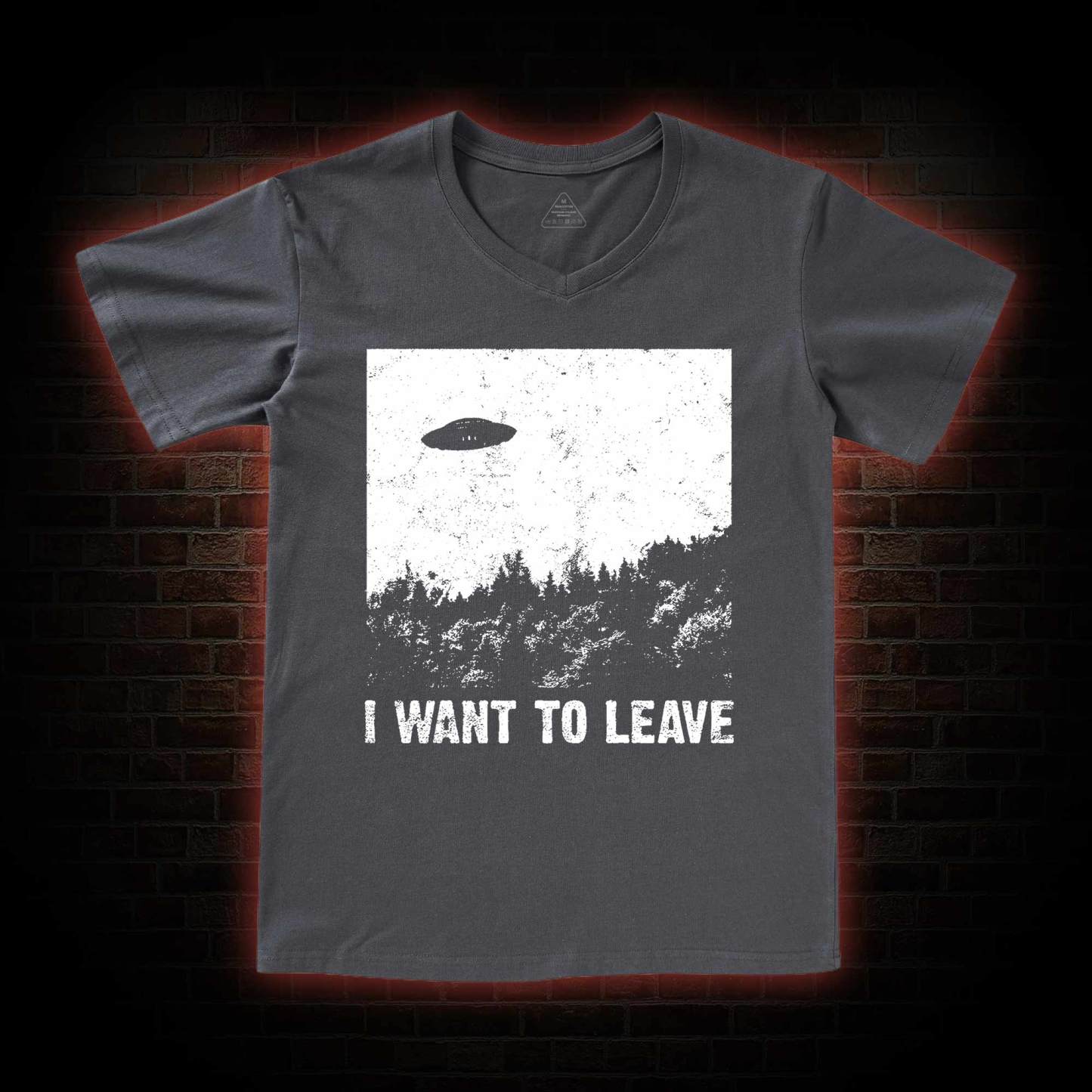 I Want To Leave  V-Neck Classic T-Shirt
