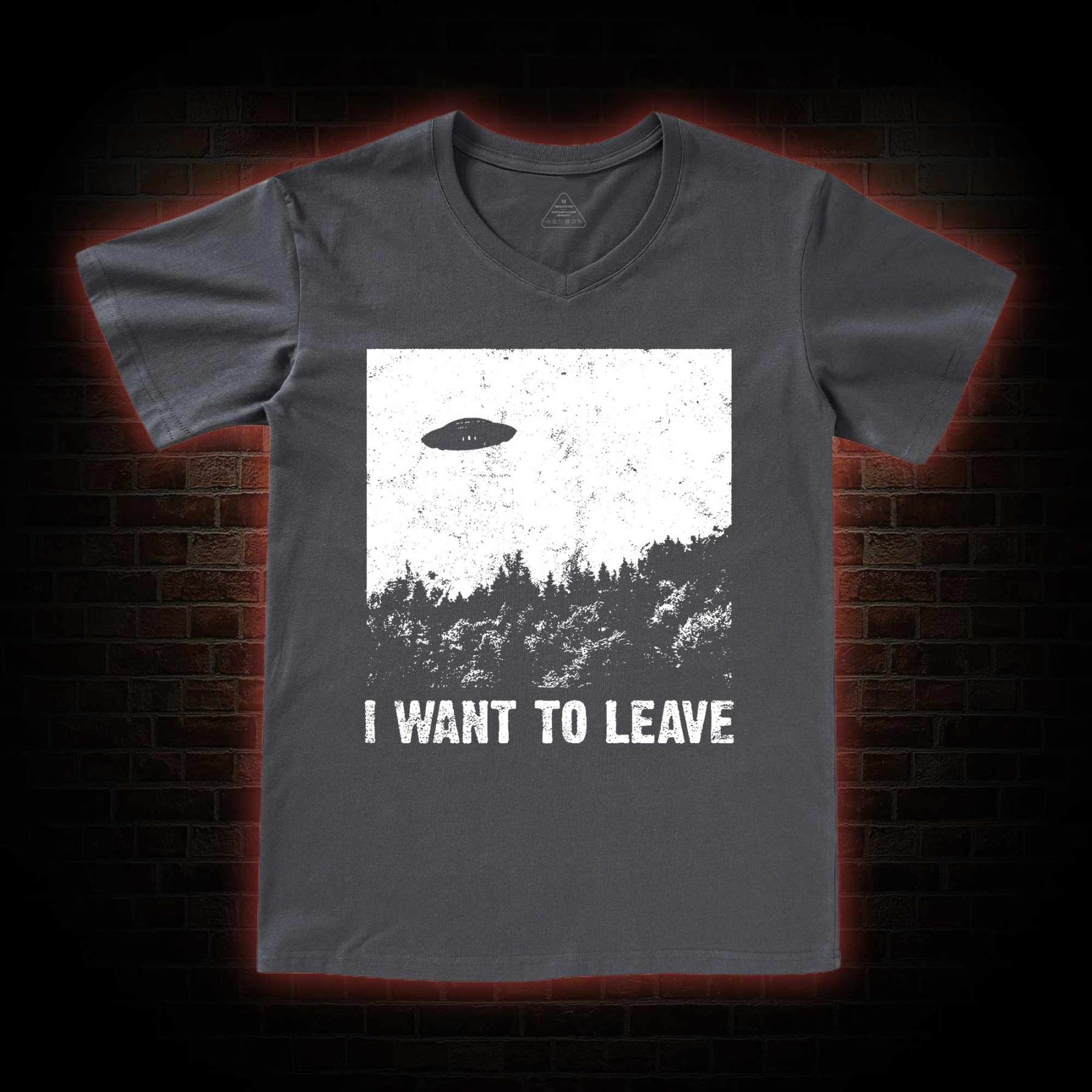 I Want To Leave  V-Neck Classic T-Shirt