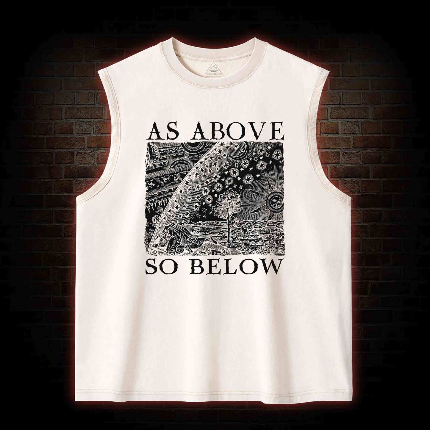 As Above So Below Washed Tank Top