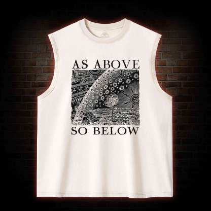 As Above So Below Washed Tank Top