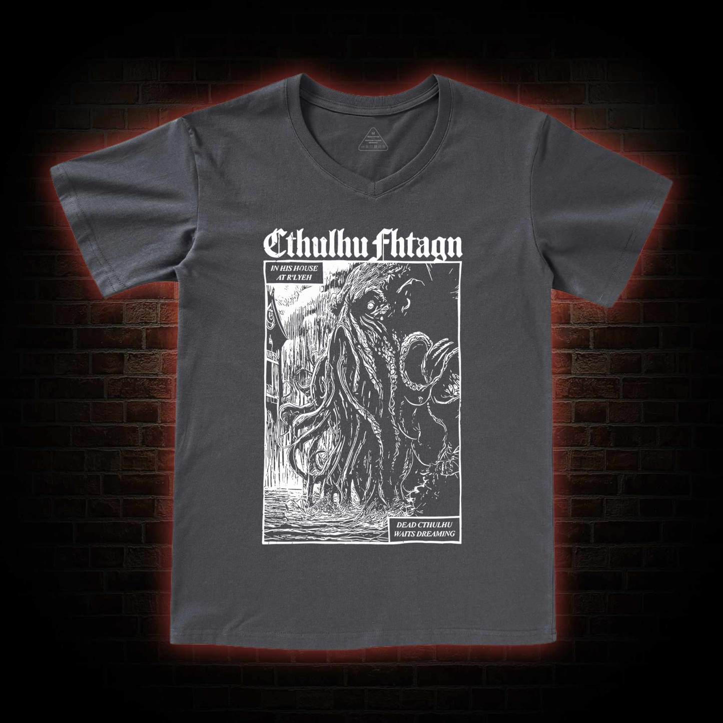 Cthulhu Fhtagn V-Neck Classic T-Shirt
