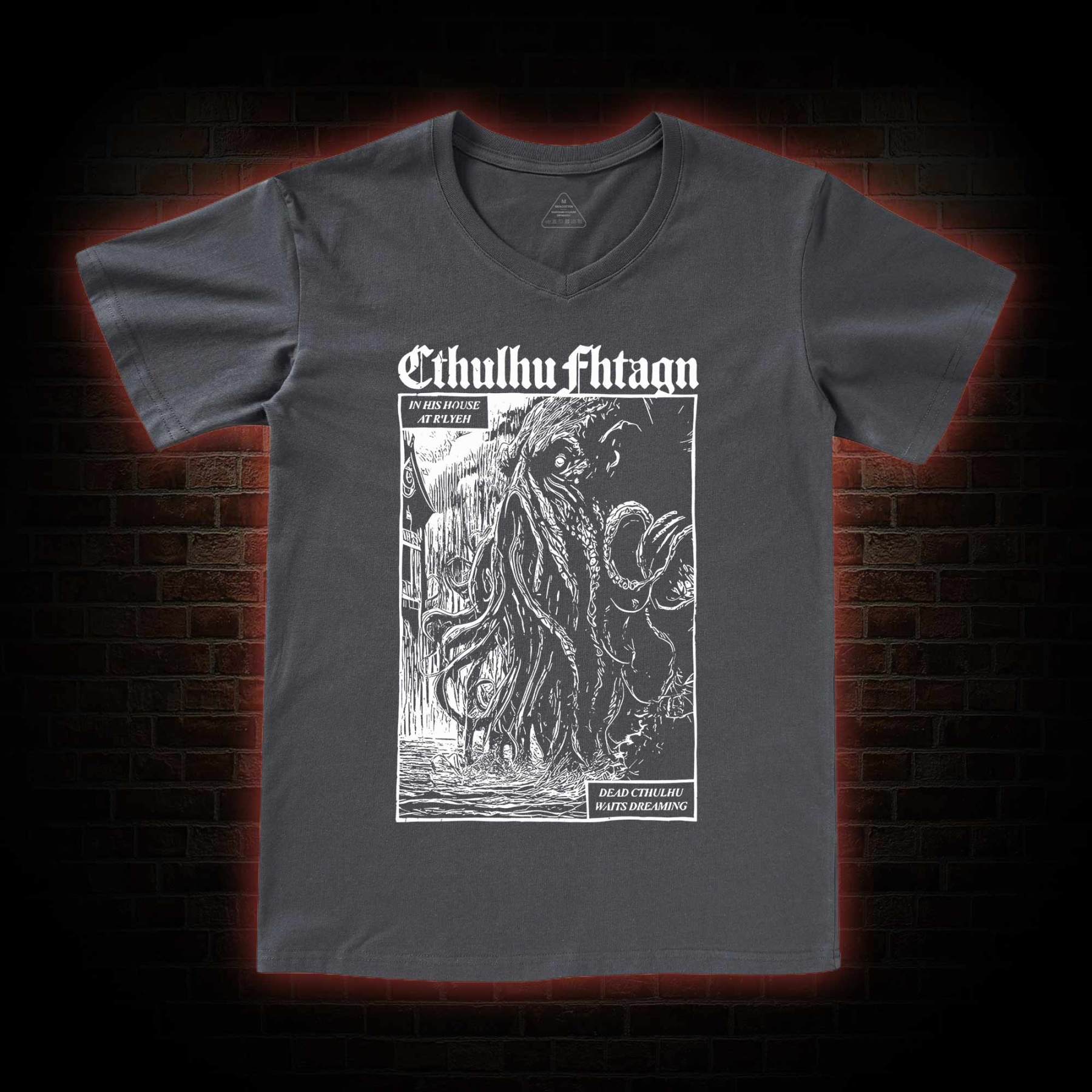 Cthulhu Fhtagn V-Neck Classic T-Shirt