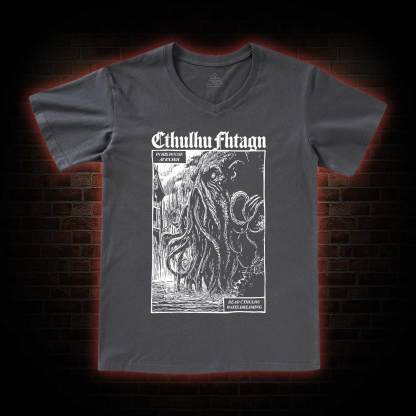 Cthulhu Fhtagn V-Neck Classic T-Shirt