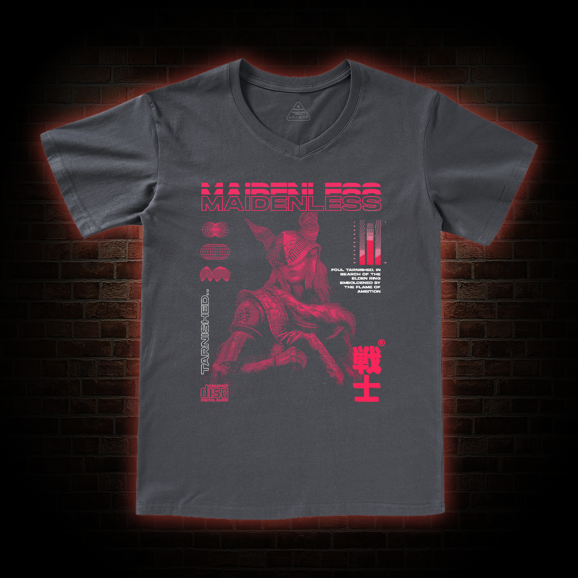 Maidenless Warrior V-Neck Classic T-Shirt