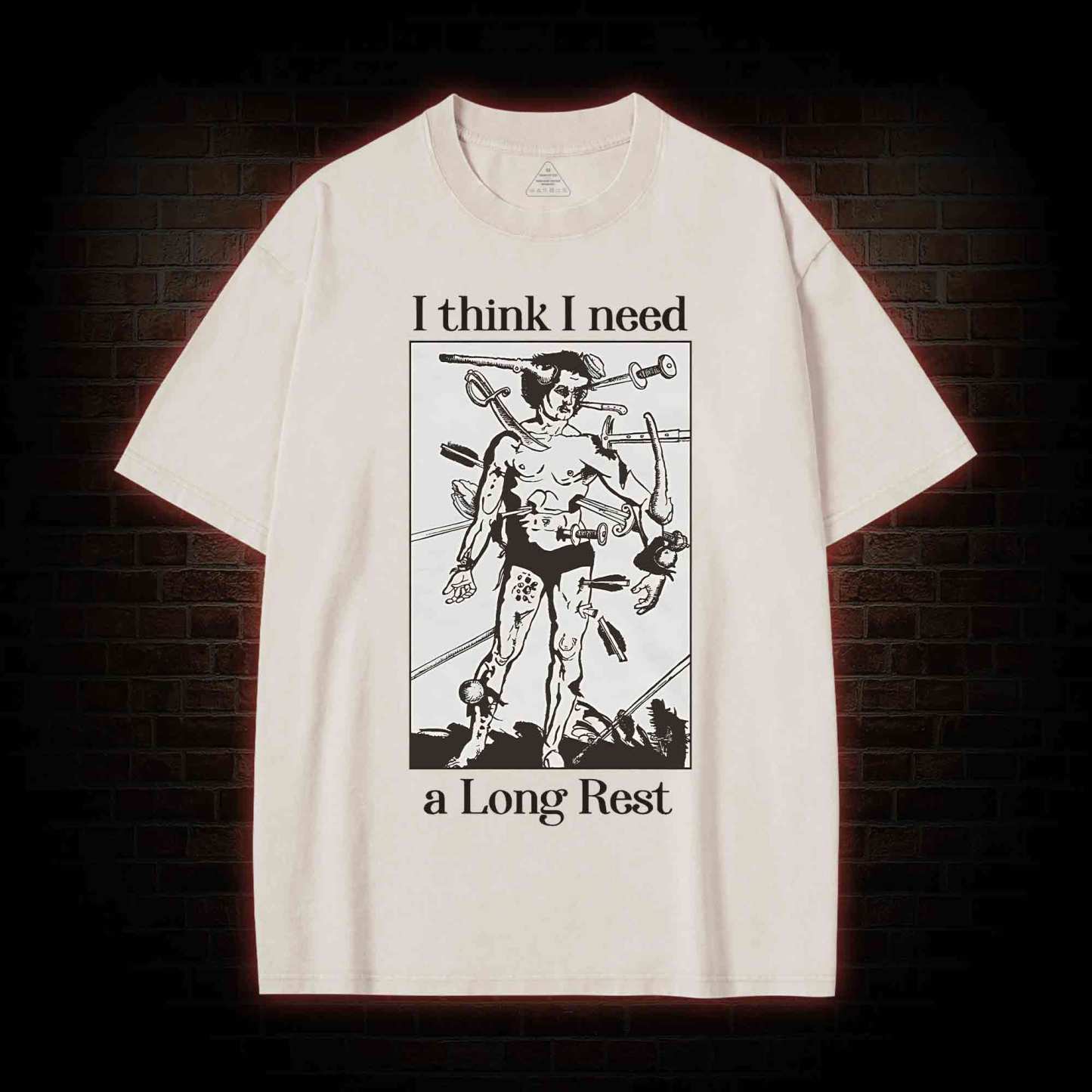 I Think I Need A Long Rest Washed T-shirt