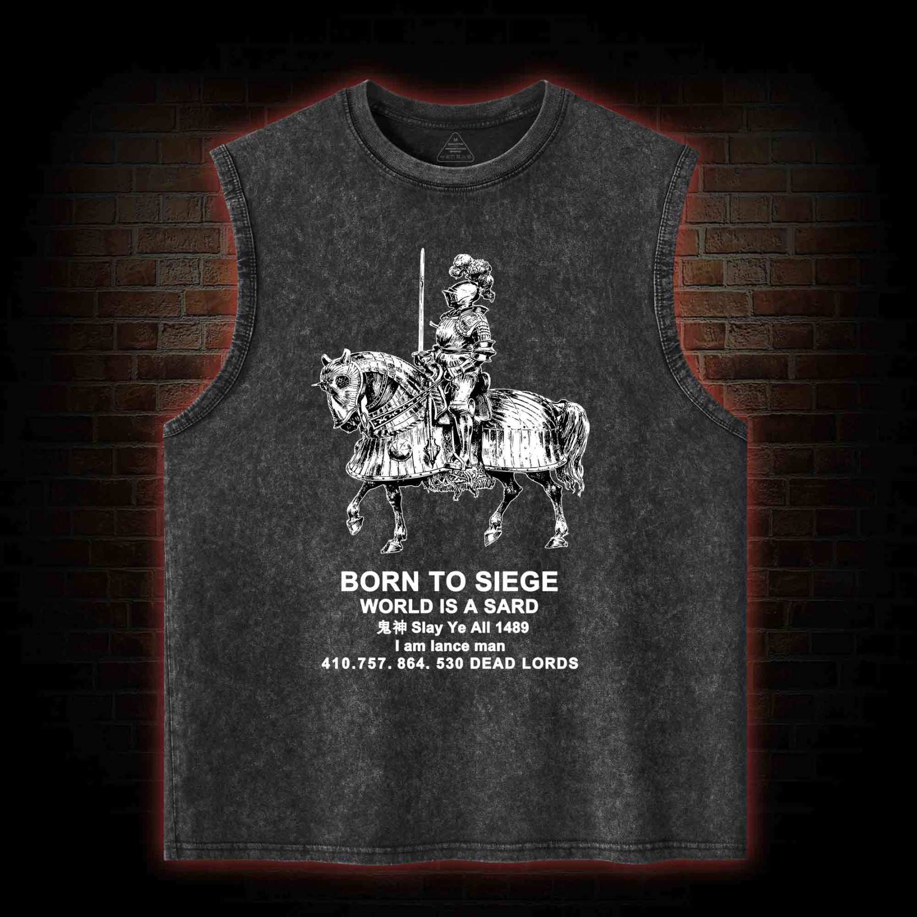 Bron To Siege Washed Tank Top