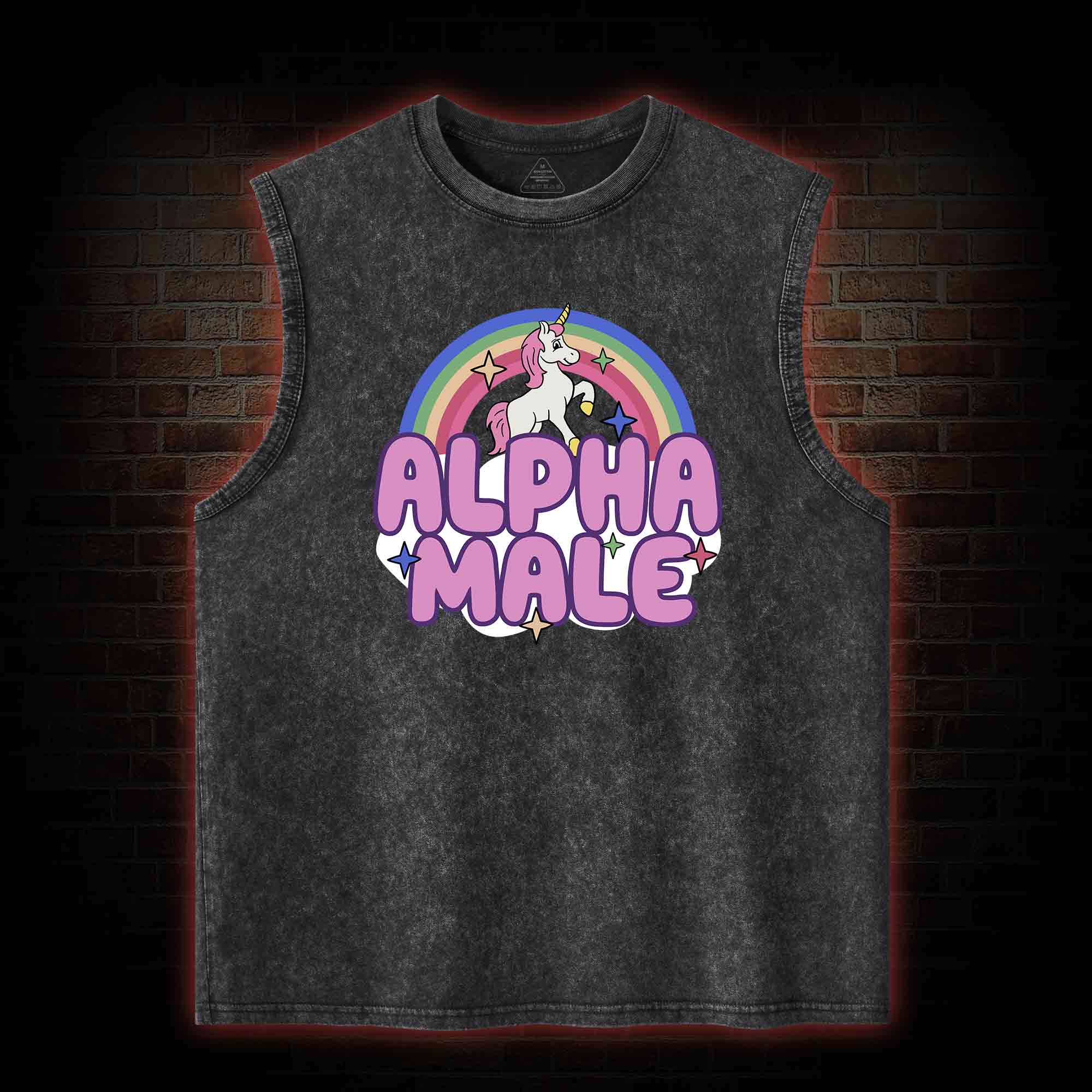 Alpha Male Washed Tank Top