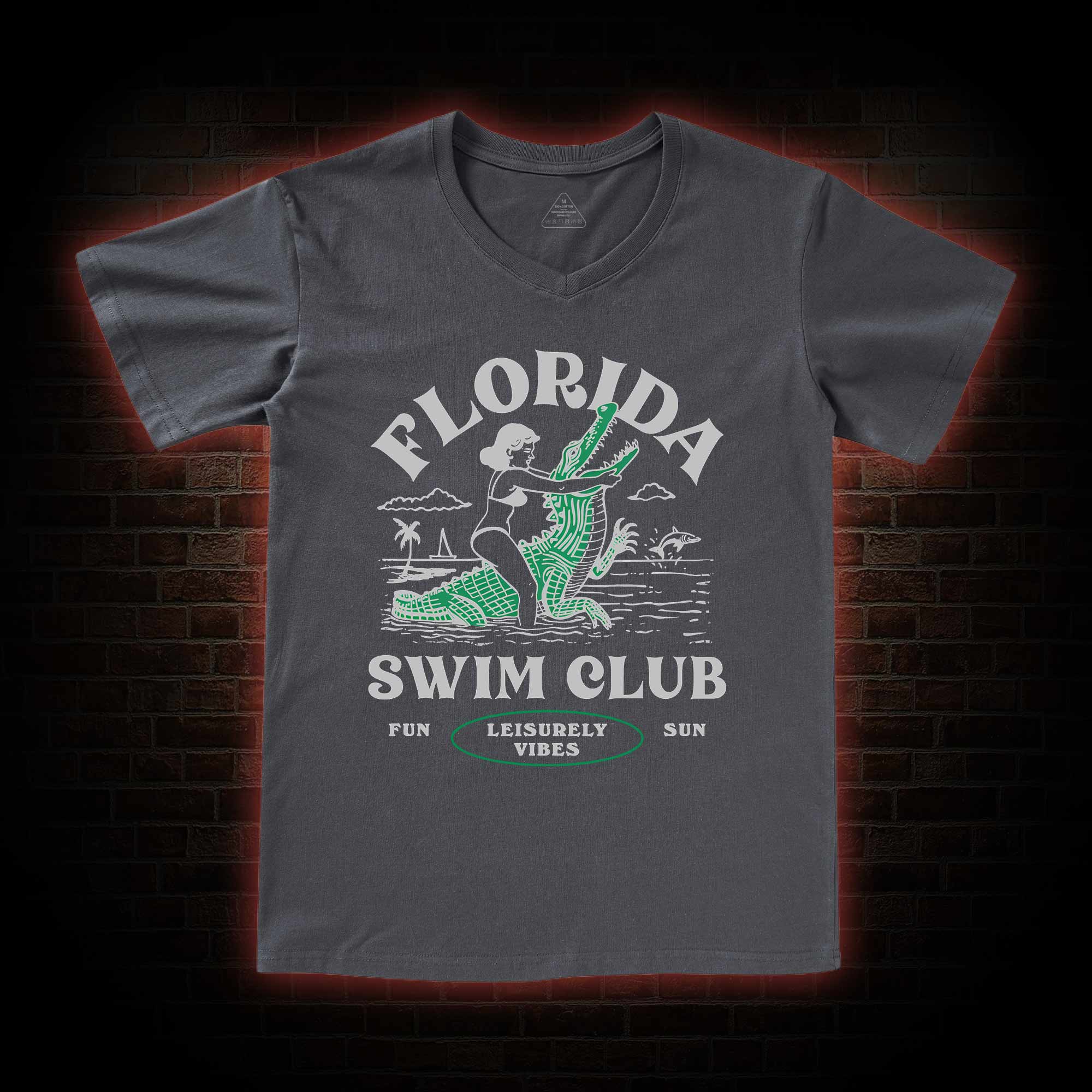 Florida Swim Club V-Neck Classic T-Shirt
