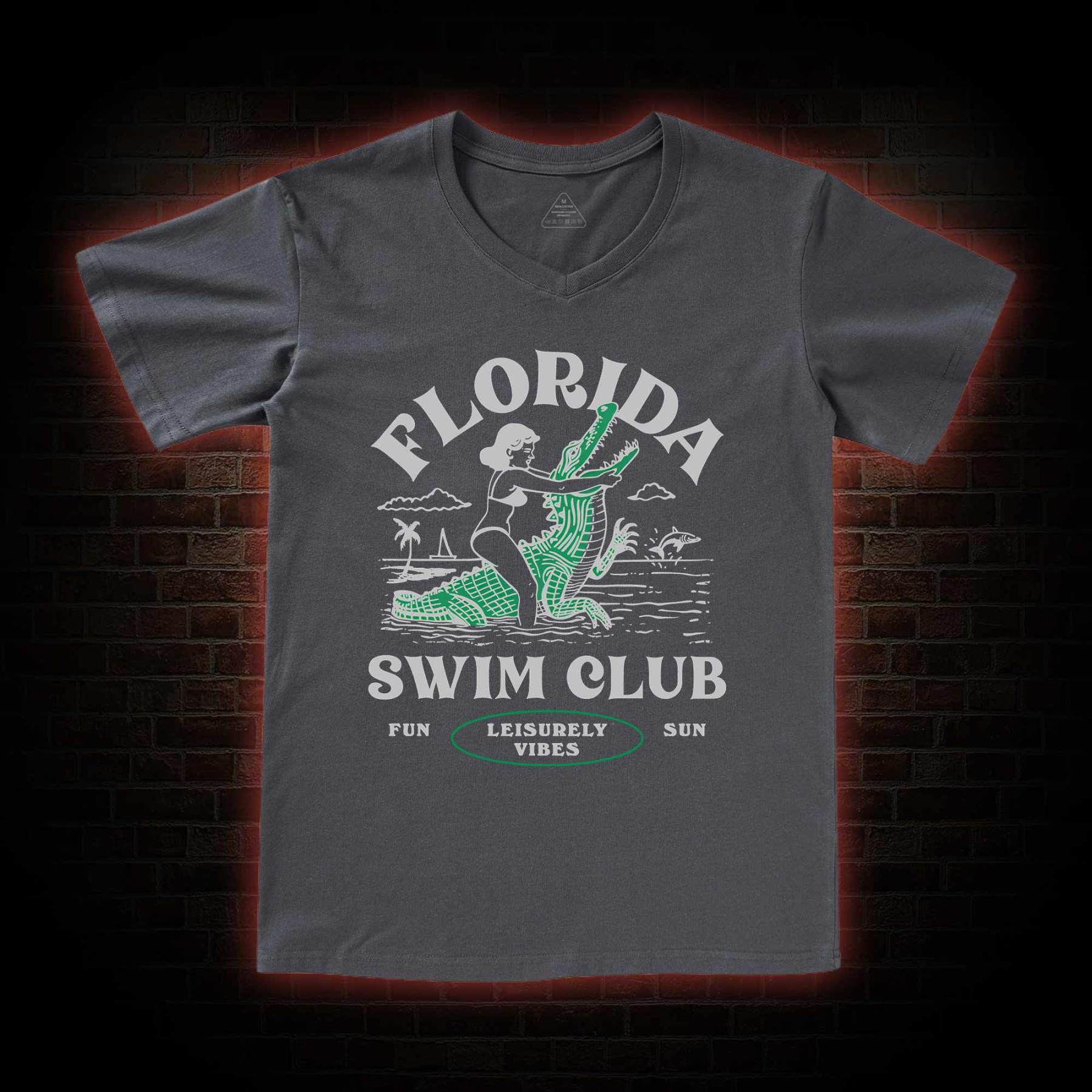 Florida Swim Club V-Neck Classic T-Shirt