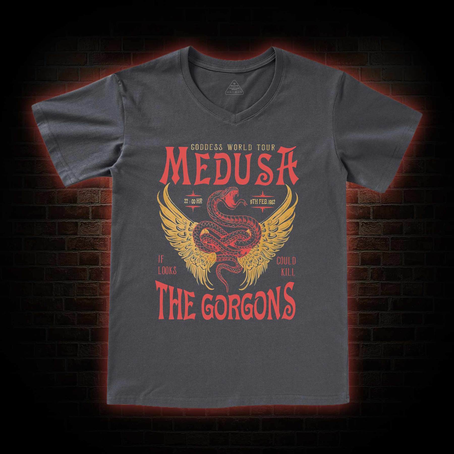  Medusa V-Neck Classic T-Shirt