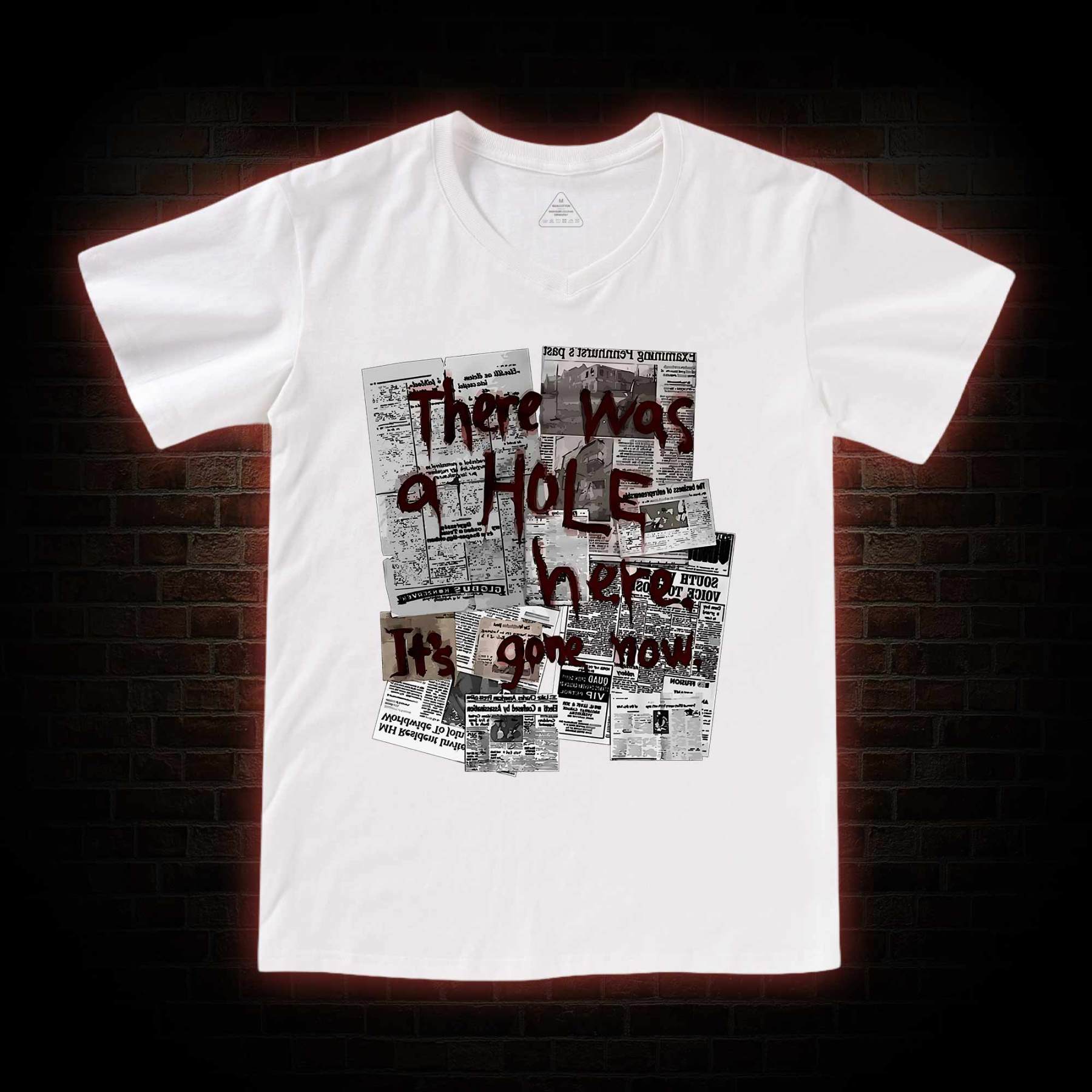 There Was a Hole V-Neck Classic T-Shirt