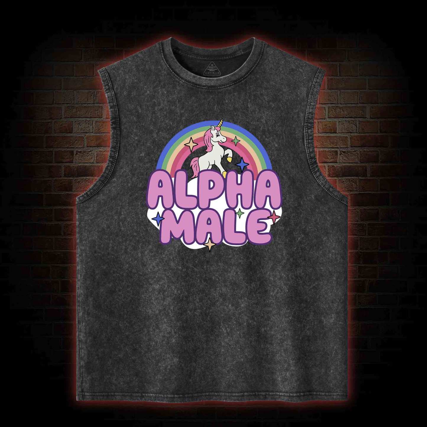 Alpha Male Washed Tank Top