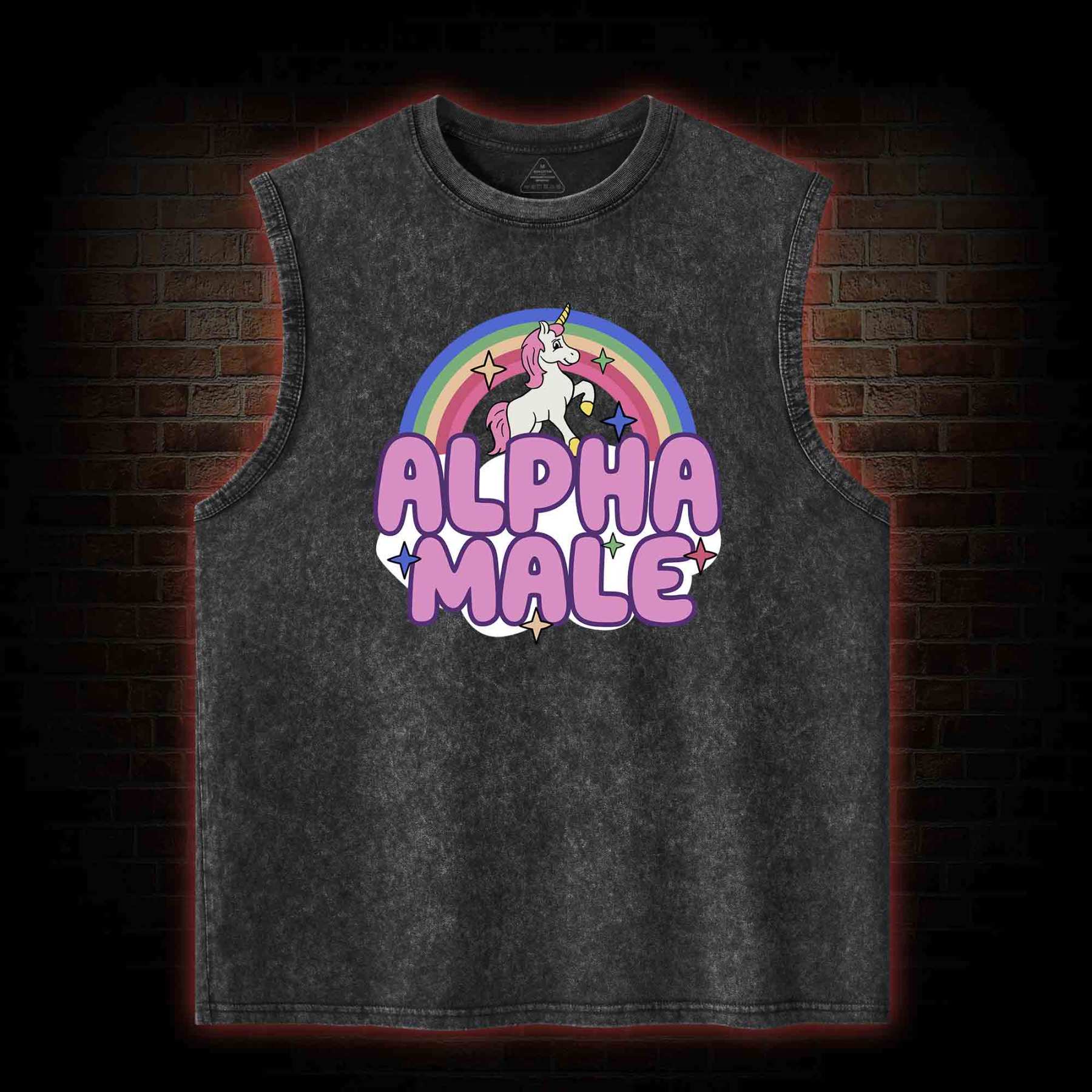 Alpha Male Washed Tank Top
