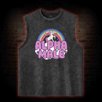 Alpha Male Washed Tank Top