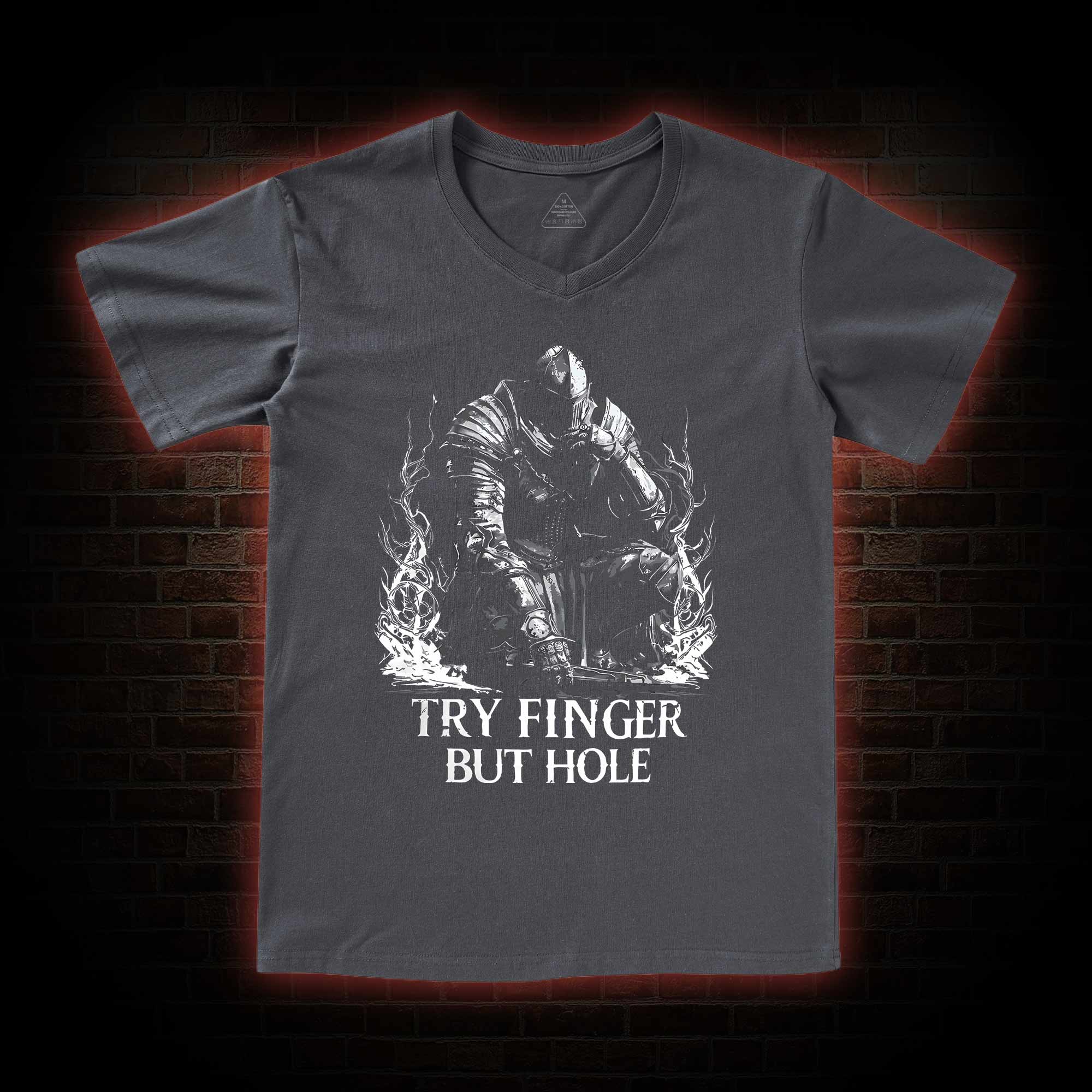  Try Finger but Hole V-Neck Classic T-Shirt