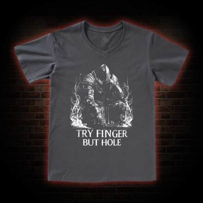  Try Finger but Hole V-Neck Classic T-Shirt