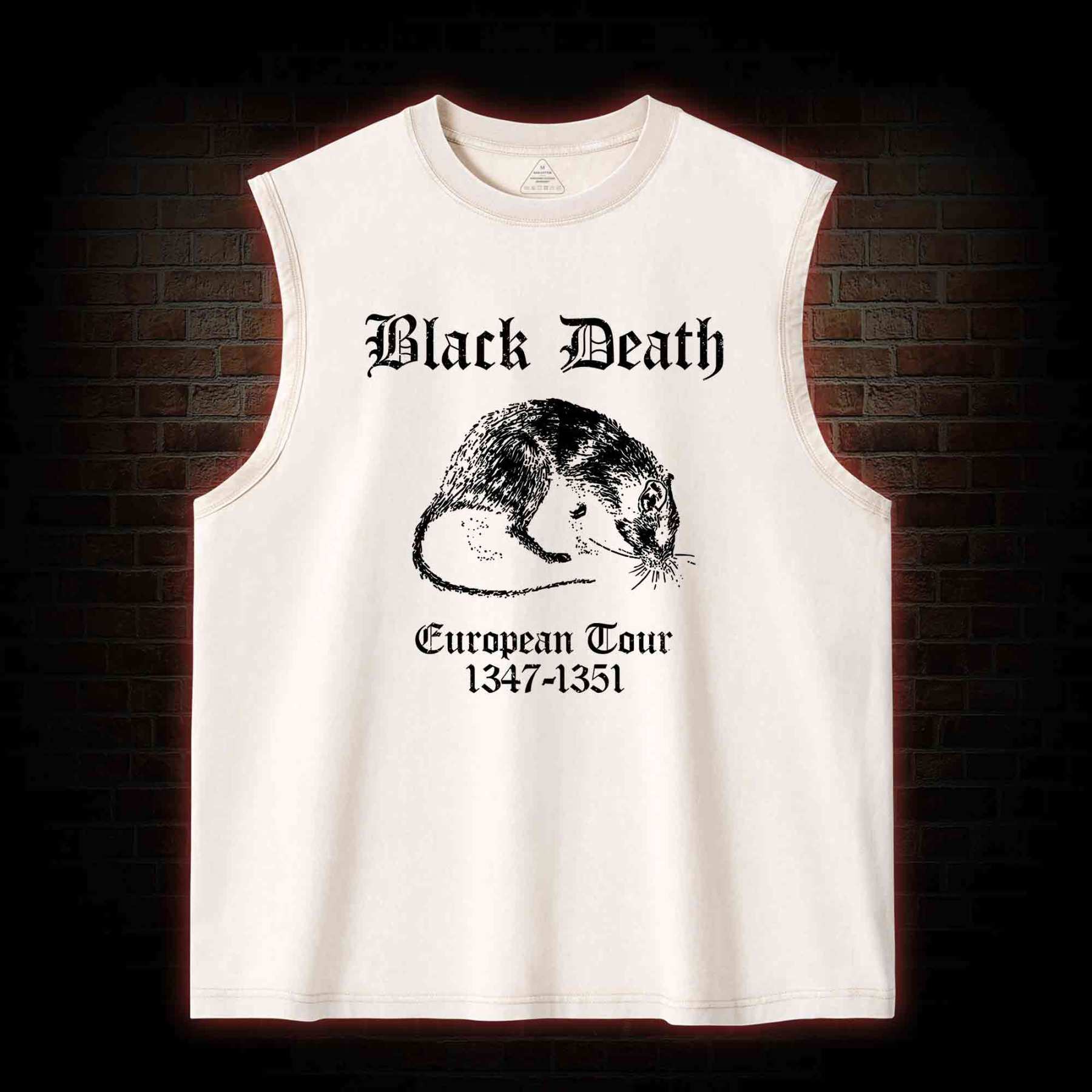 Black Death Washed Tank Top