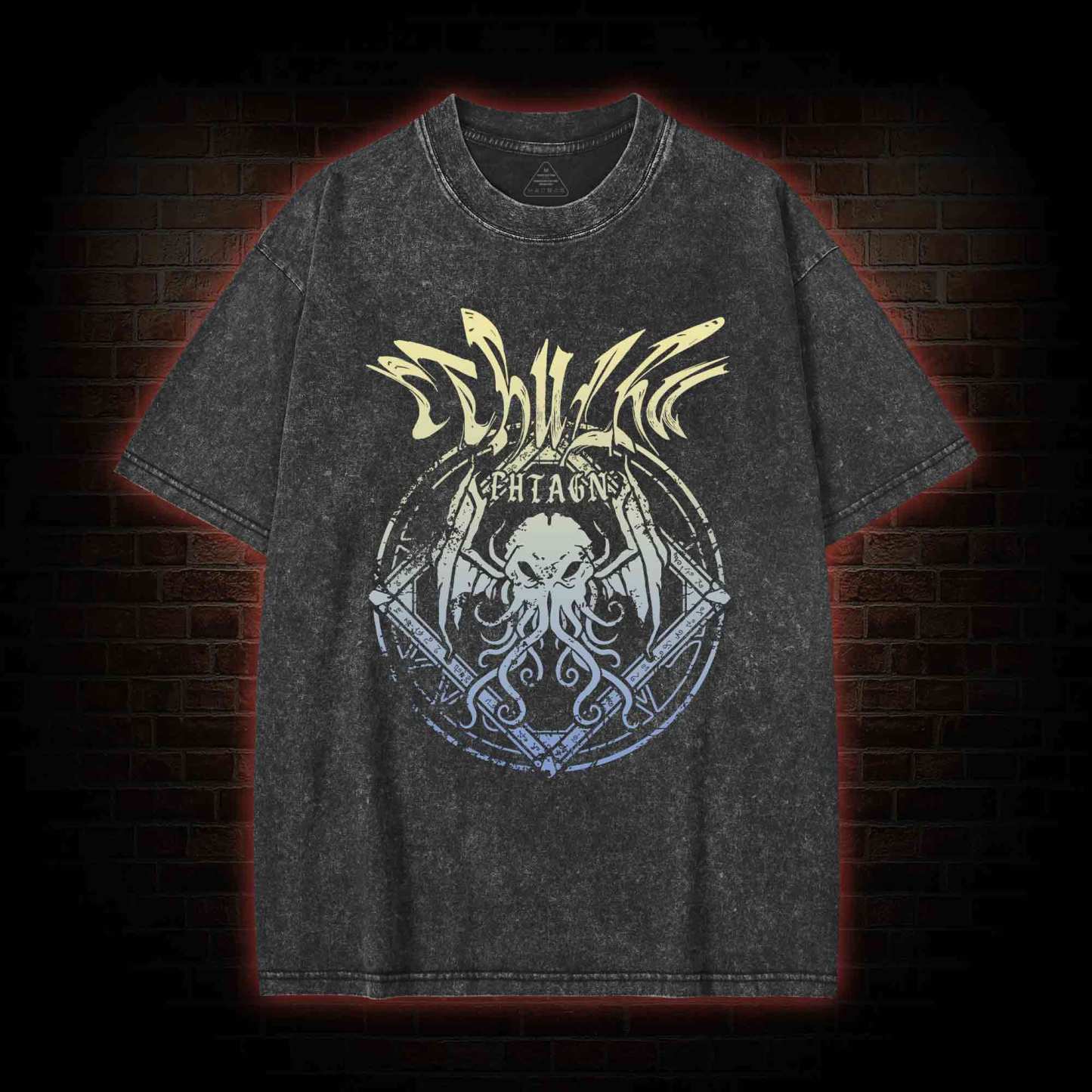 Cthulhu Fhtagn Washed T-shirt