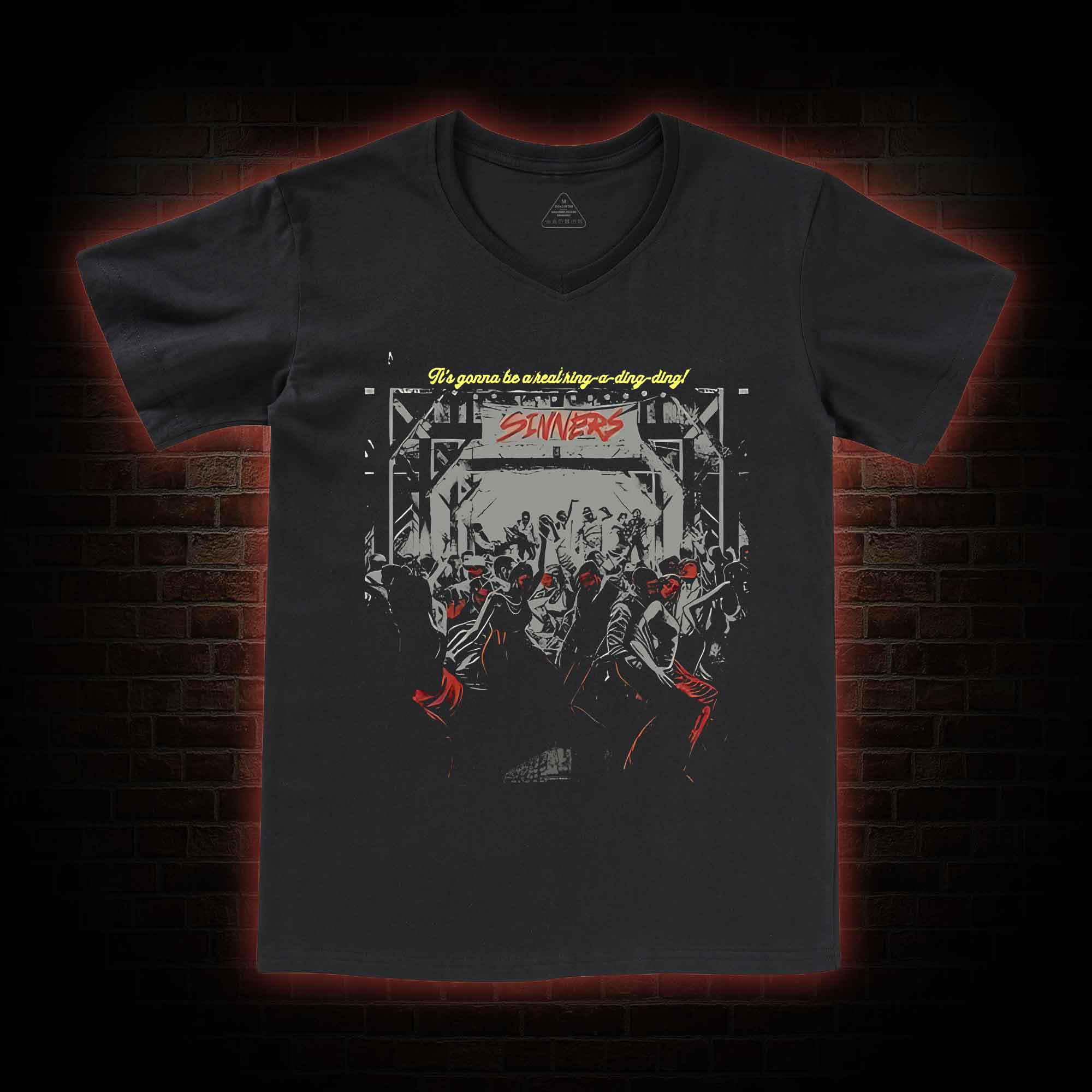 It's Gonna be Real Ring-a-ding-ding V-Neck Classic T-Shirt