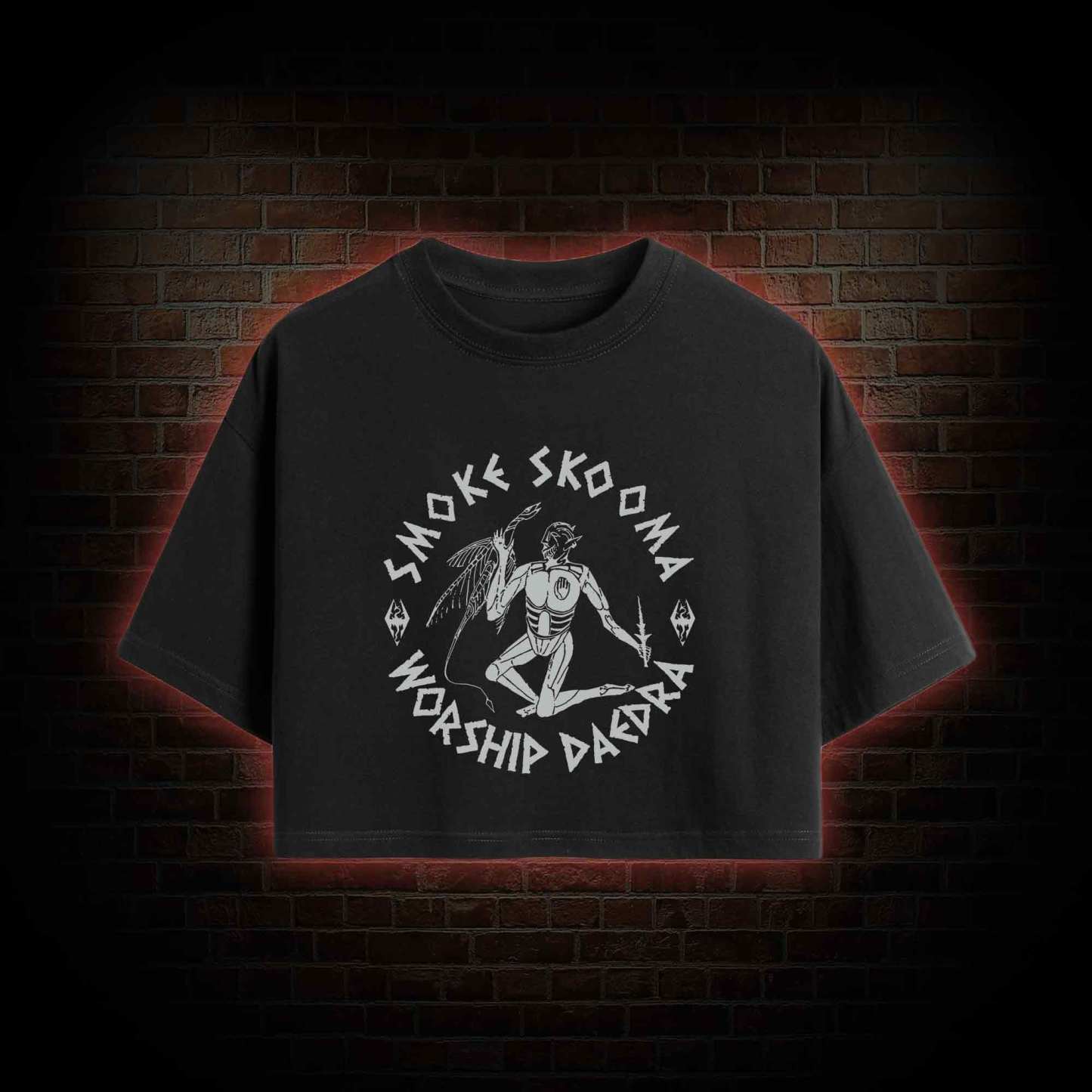 Smoke Skooma Worship Daedra Crop Top