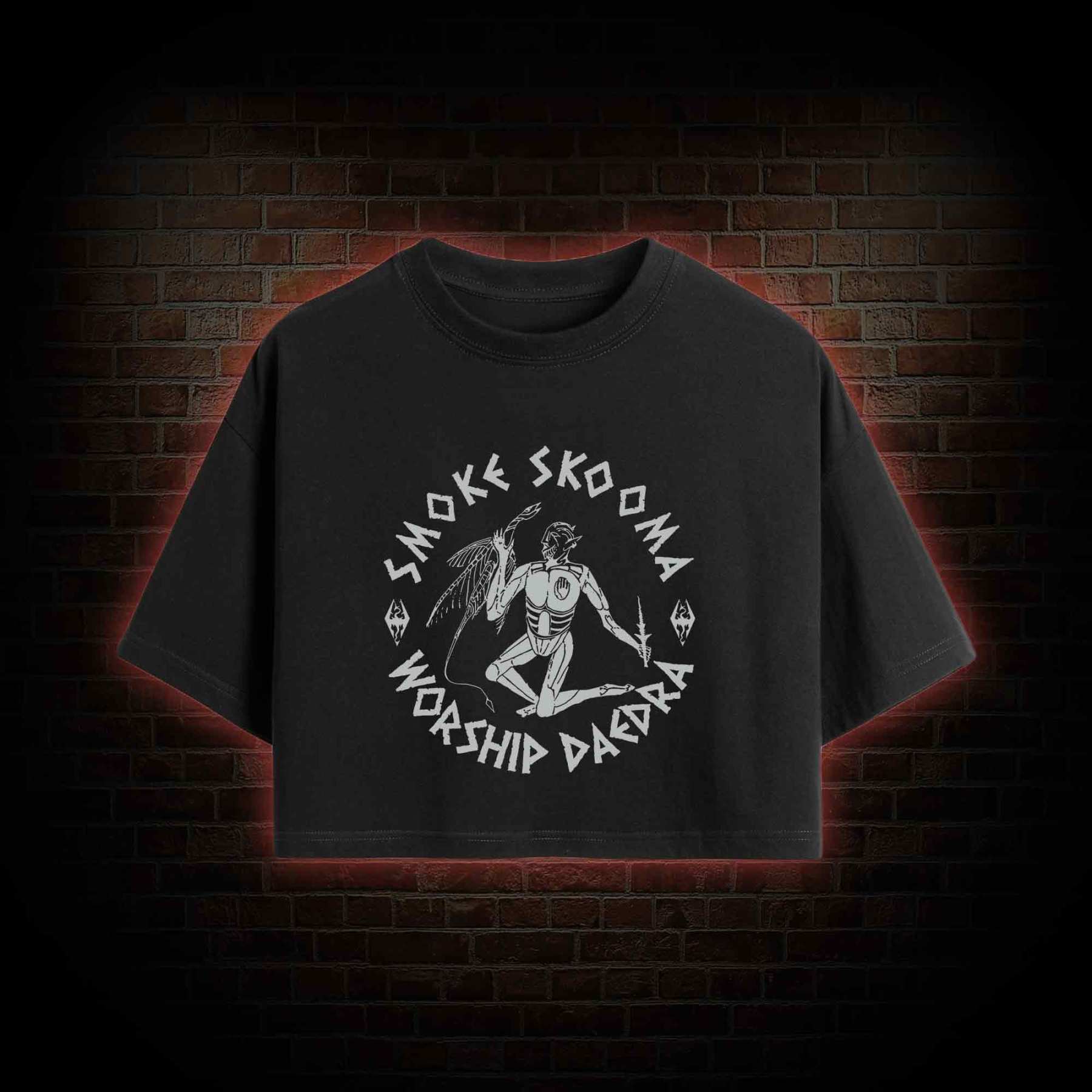 Smoke Skooma Worship Daedra Crop Top
